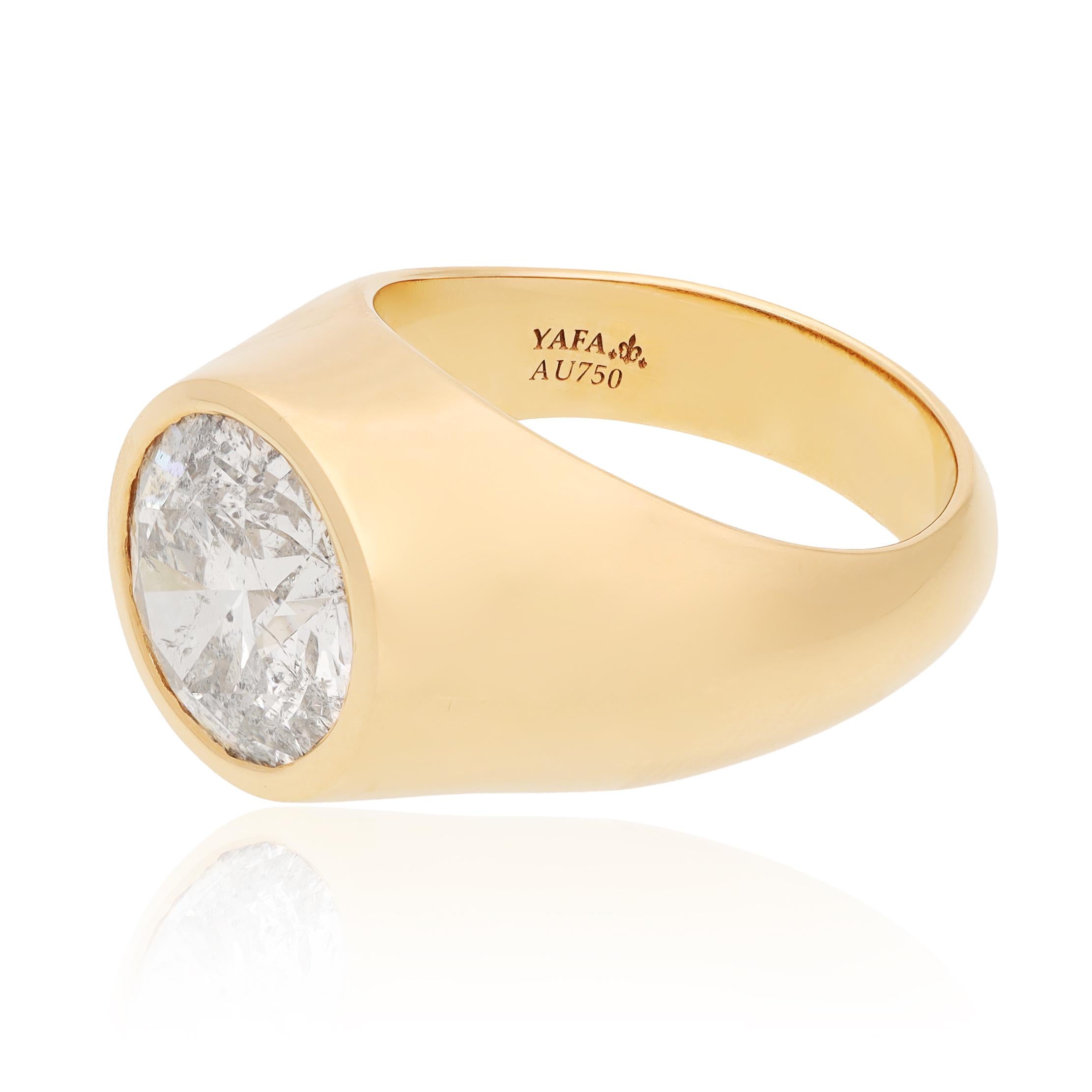 6.18 CTS Brilliant-Cut Diamond Ring