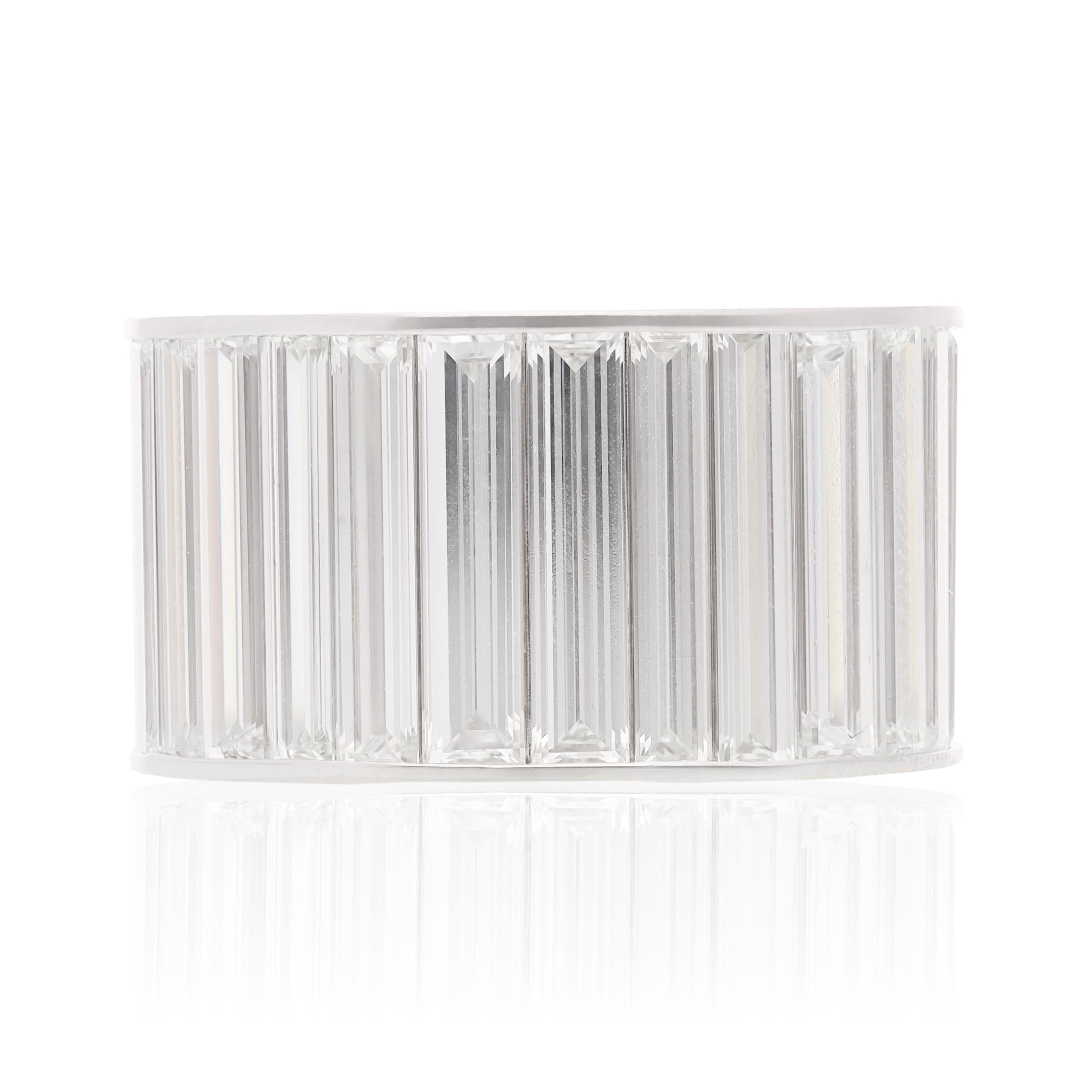 Platinum Baguette Diamond Eternity Wedding Ring