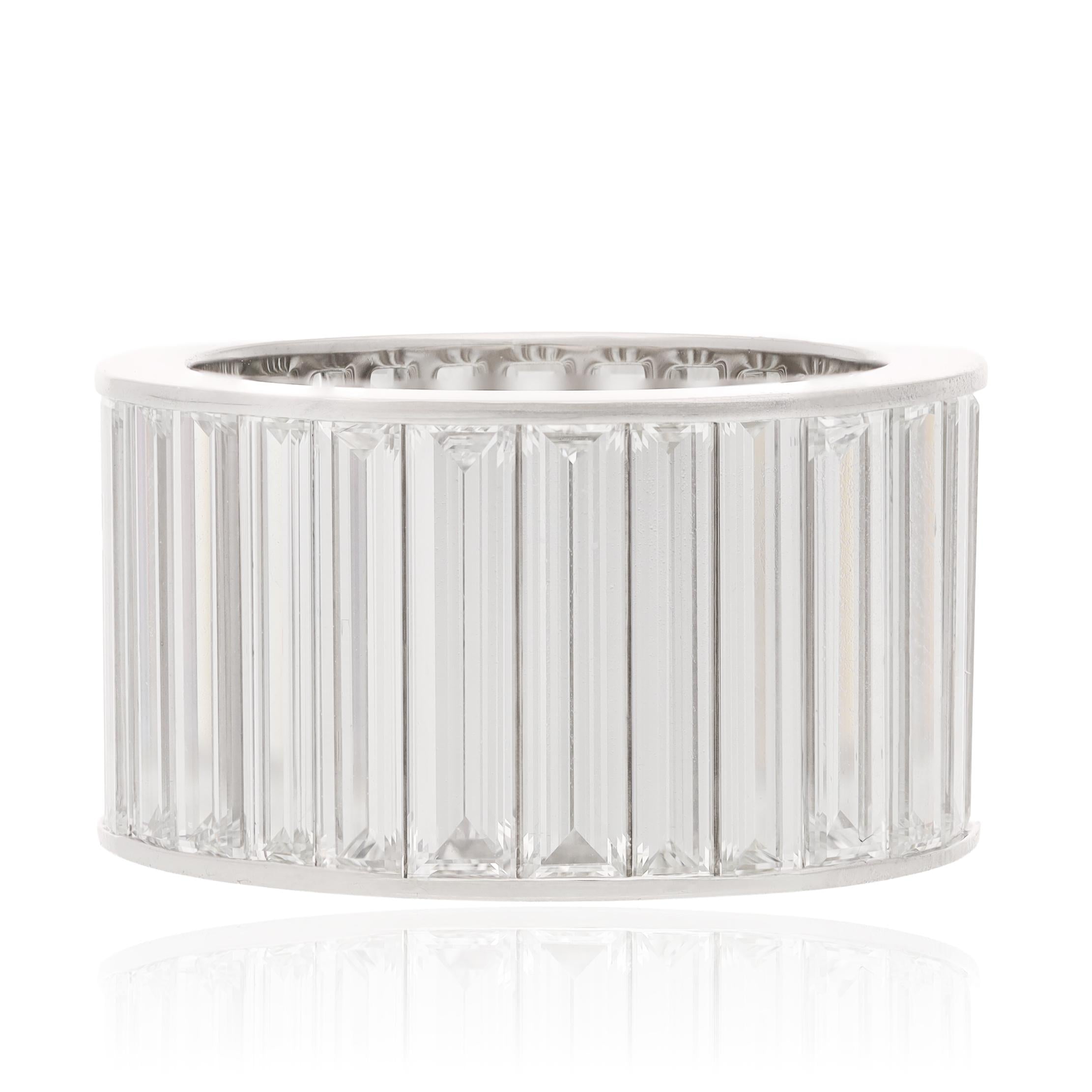 Platinum Baguette Diamond Eternity Wedding Ring