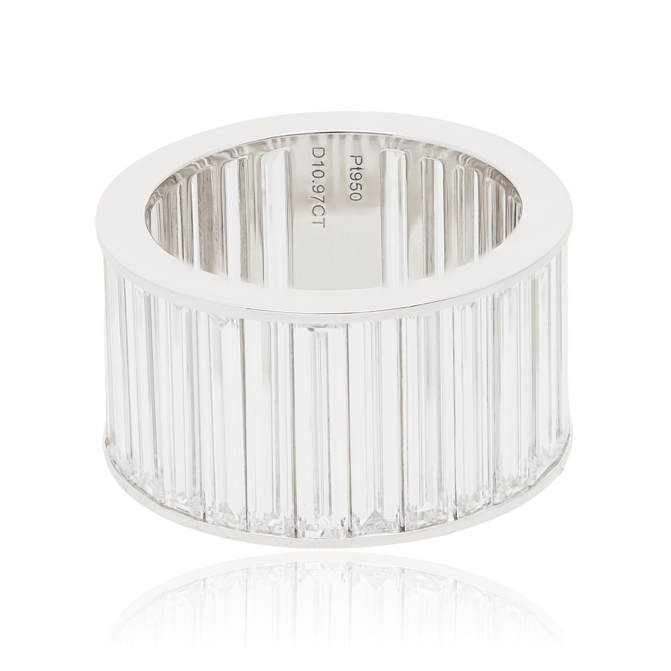 Platinum Baguette Diamond Eternity Wedding Ring