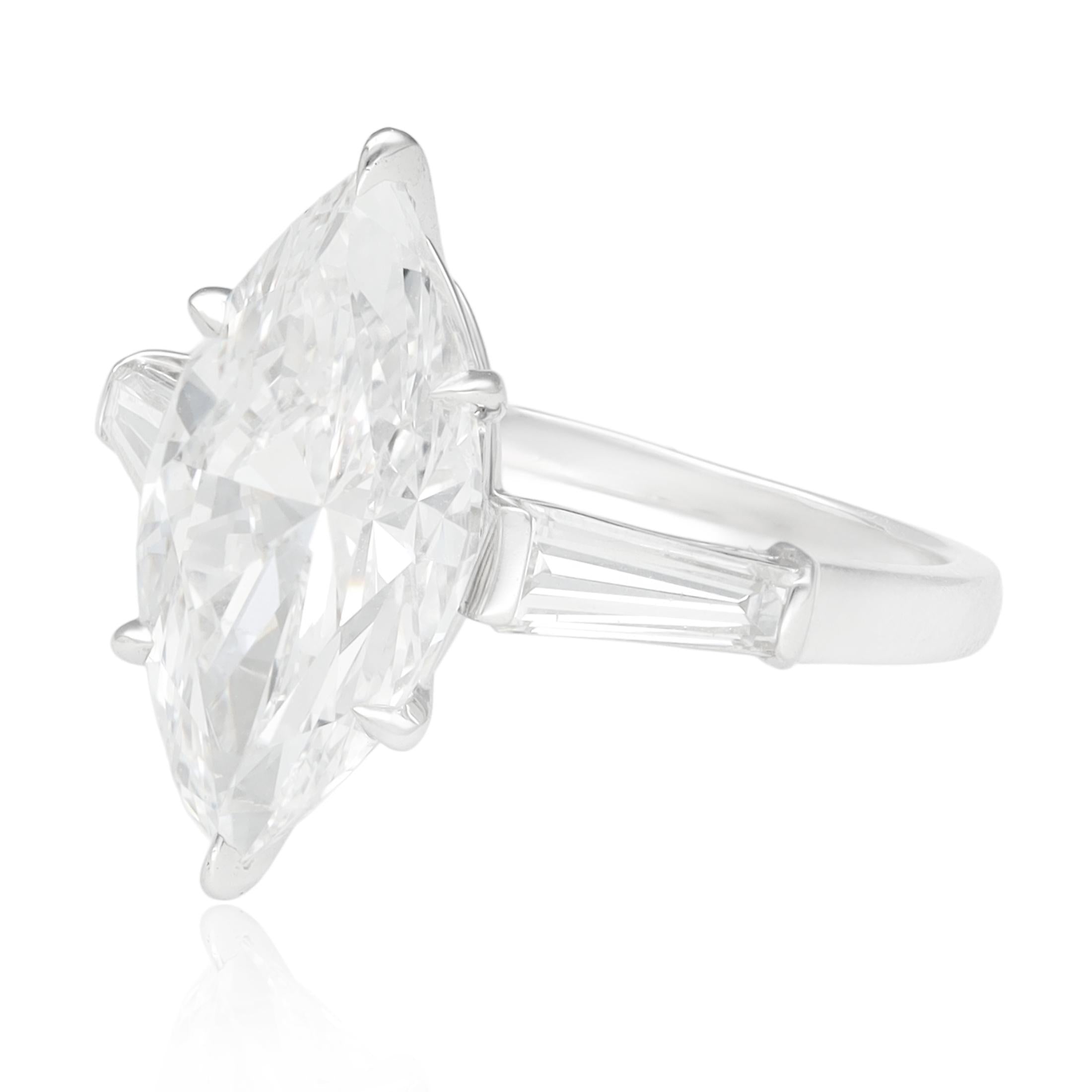 BULGARI Marquise-Cut Diamond Solitaire Ring
