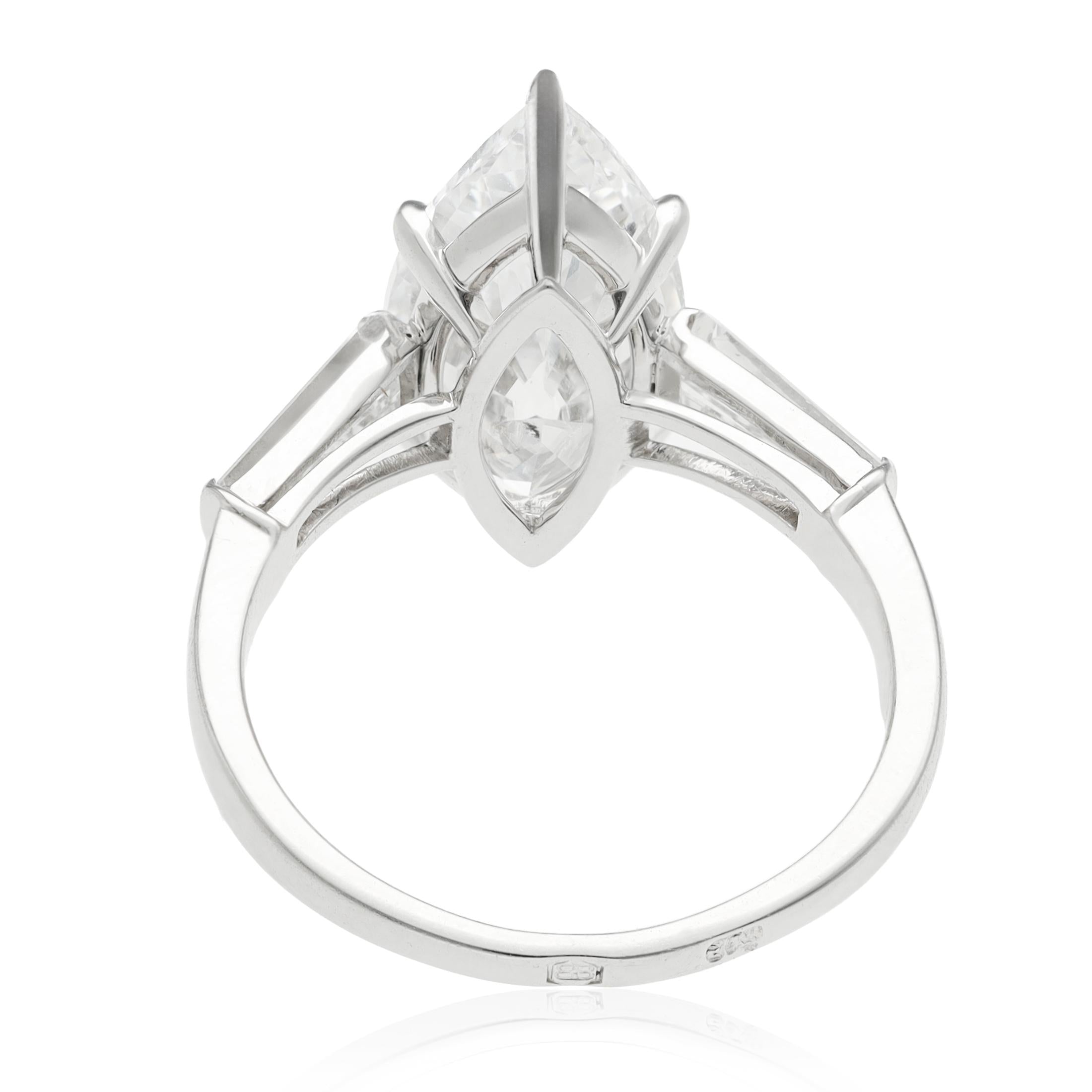BULGARI Marquise-Cut Diamond Solitaire Ring