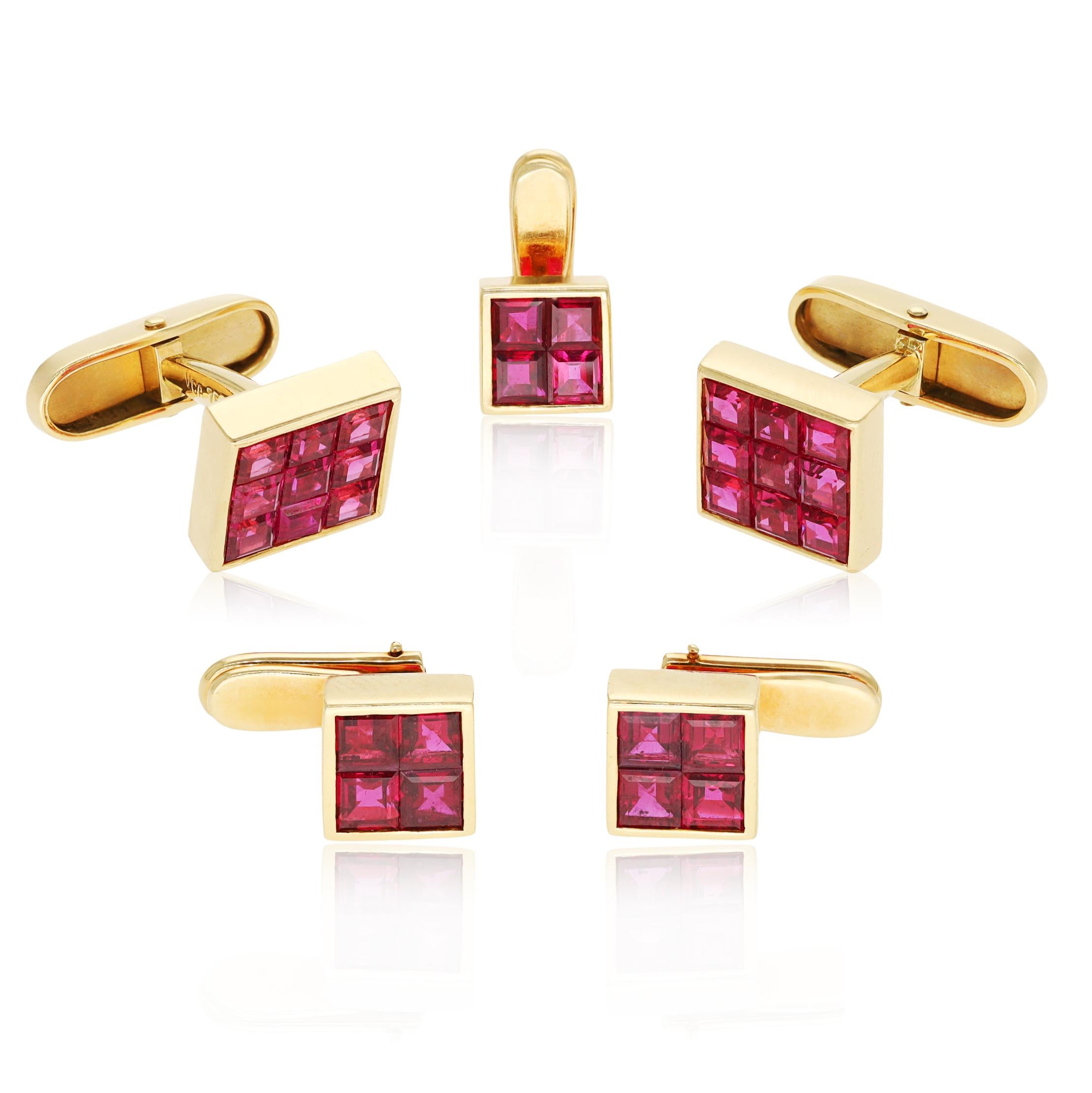 VAN CLEEF & ARPELS Mystery-Set Ruby Dress Set