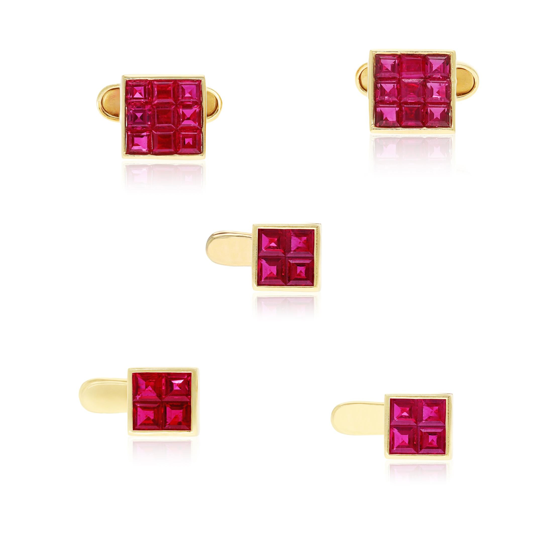 VAN CLEEF & ARPELS Mystery-Set Ruby Dress Set