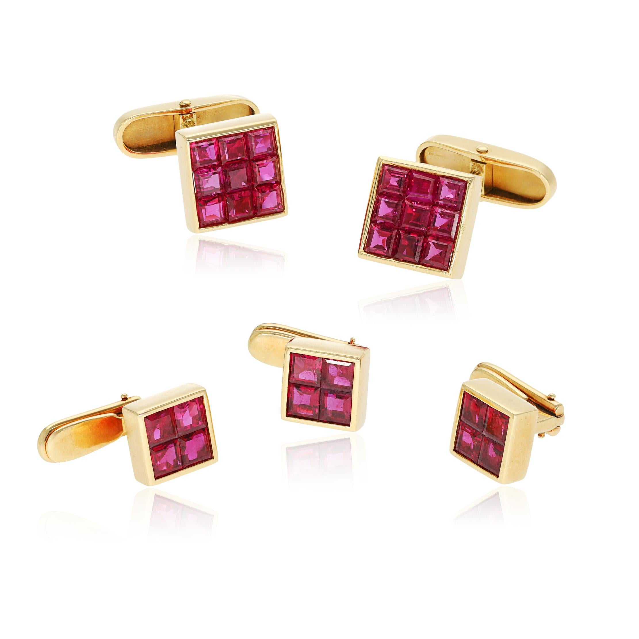 VAN CLEEF & ARPELS Mystery-Set Ruby Dress Set