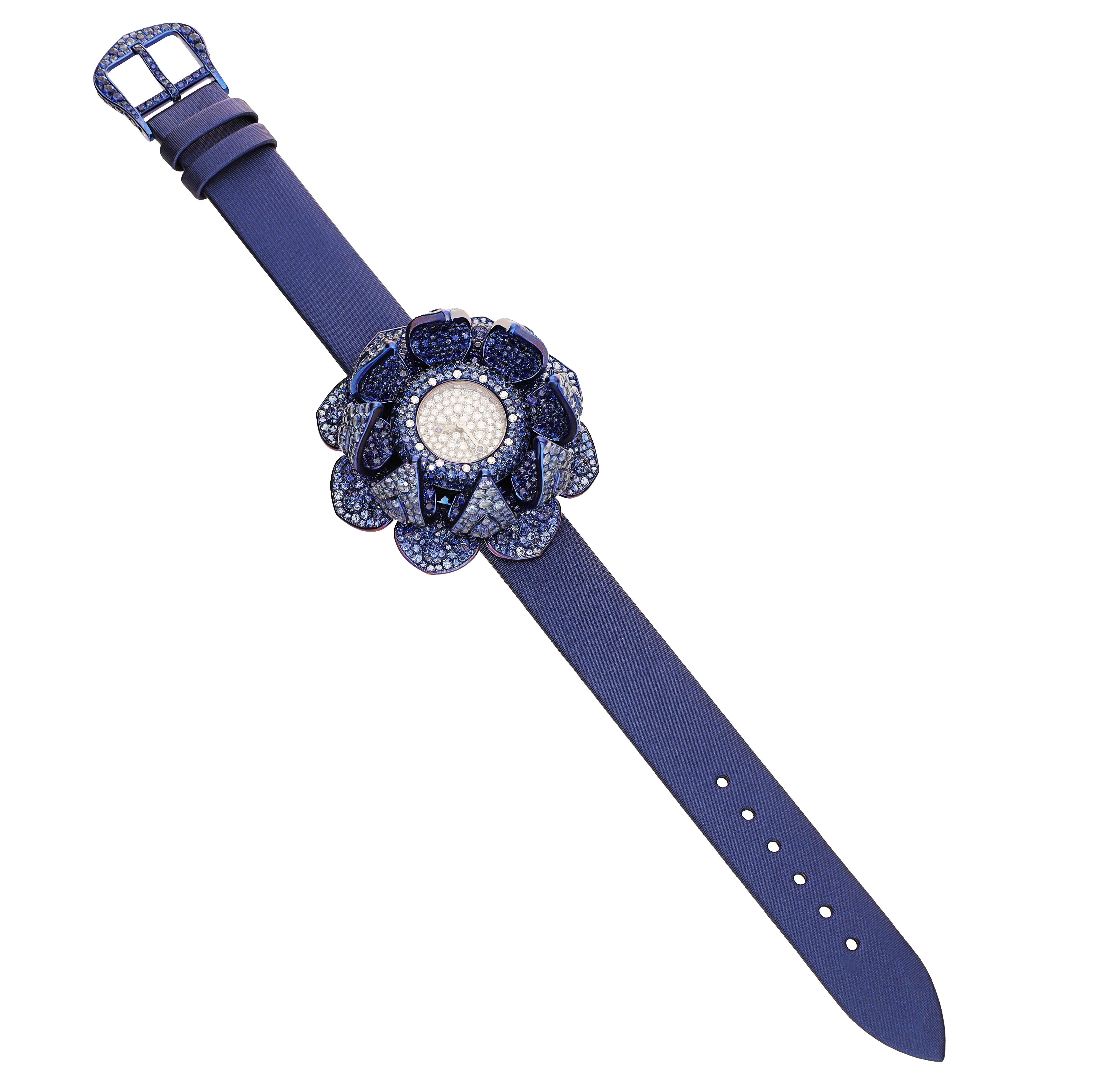 G by GLEN SPIRO Secret Flower Sapphire Reveal Watch