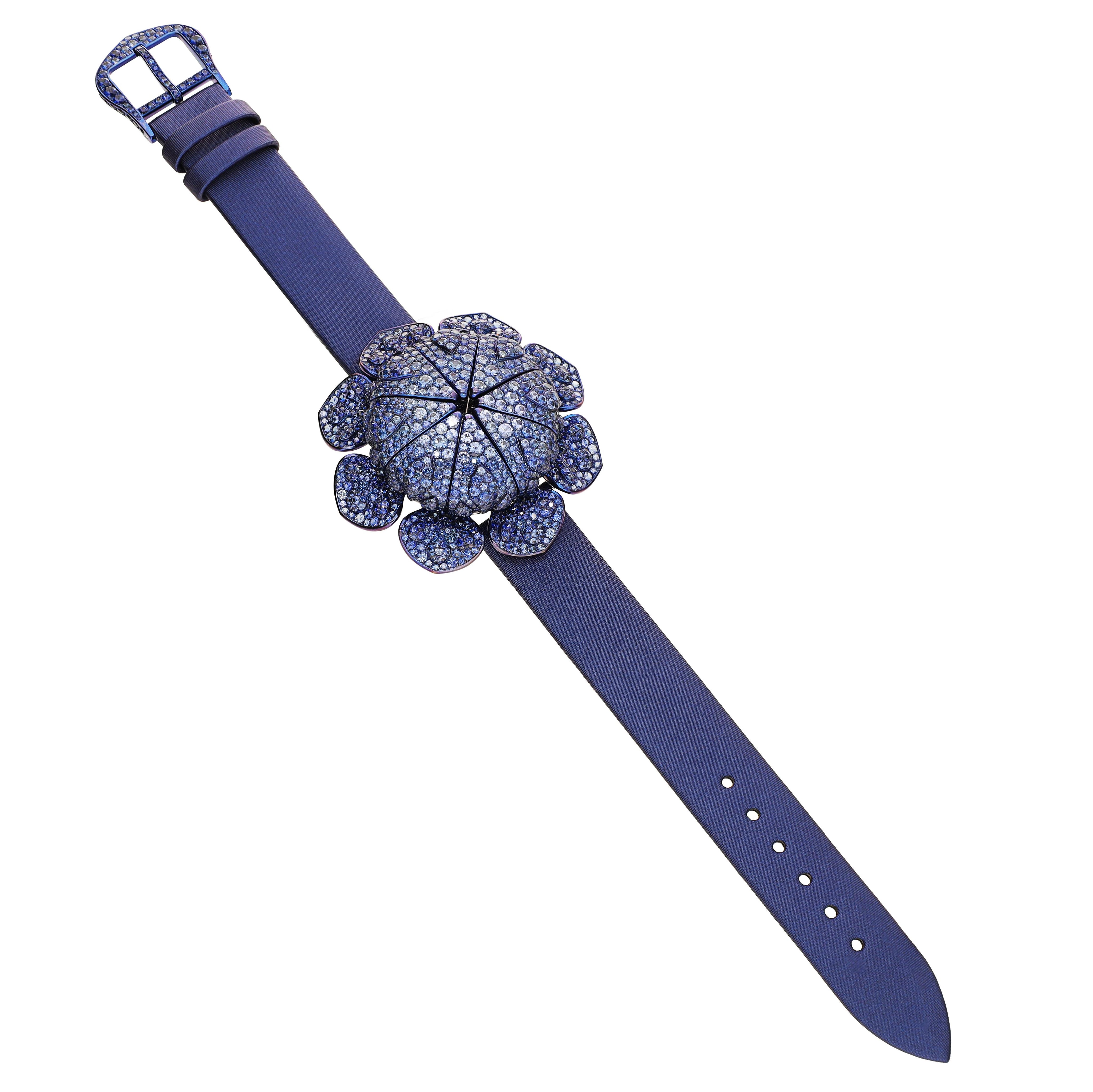 G by GLEN SPIRO Secret Flower Sapphire Reveal Watch