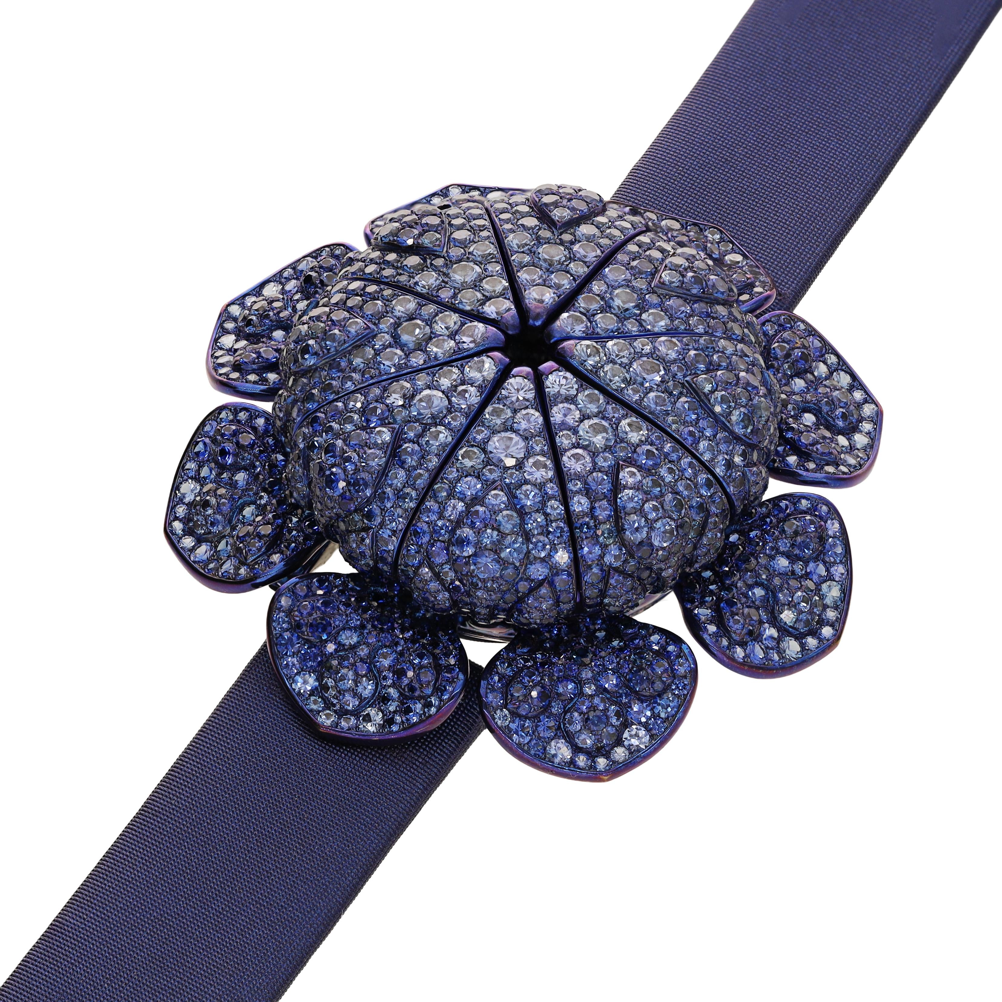 G by GLEN SPIRO Secret Flower Sapphire Reveal Watch