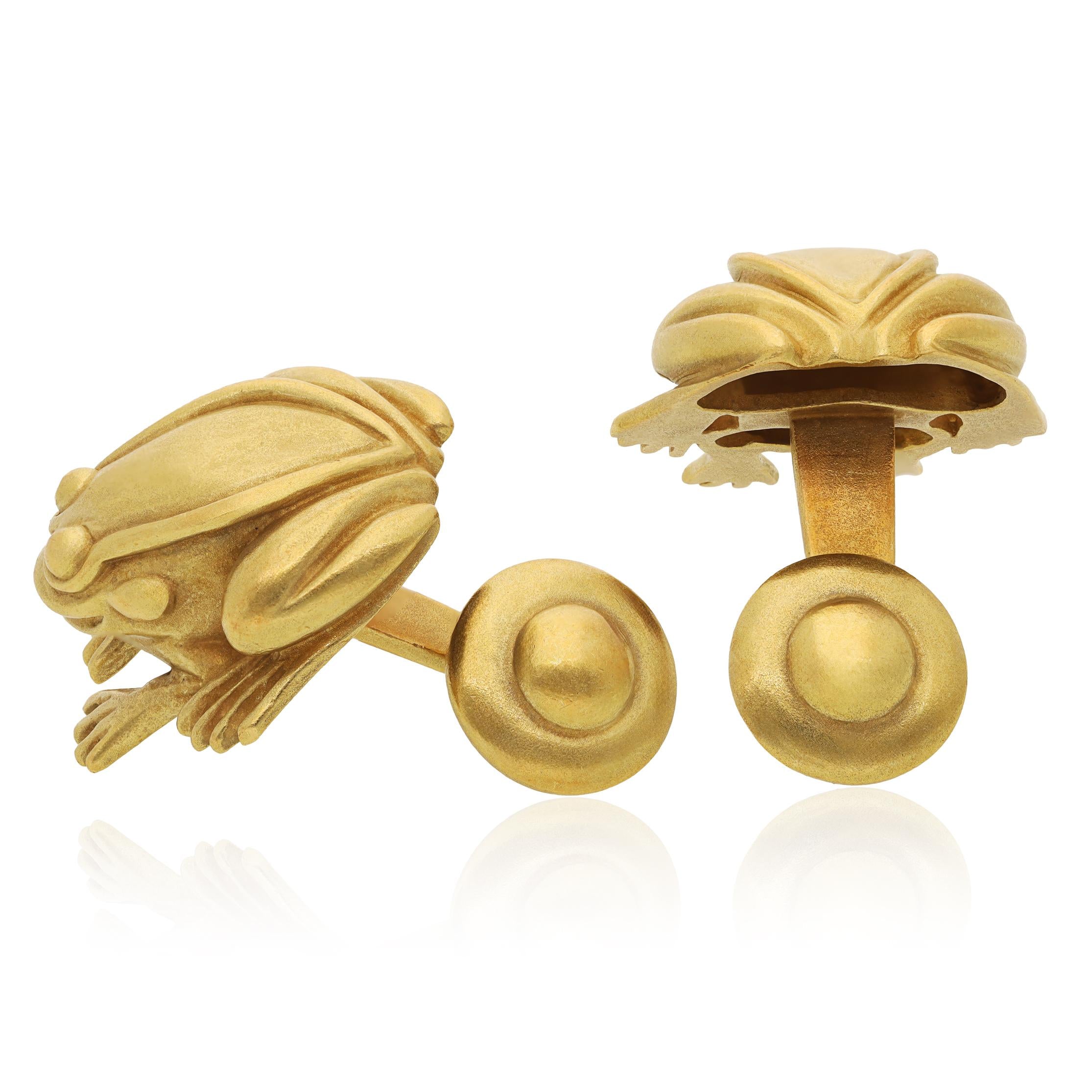 KIESELSTEIN CORD Frog Cufflinks