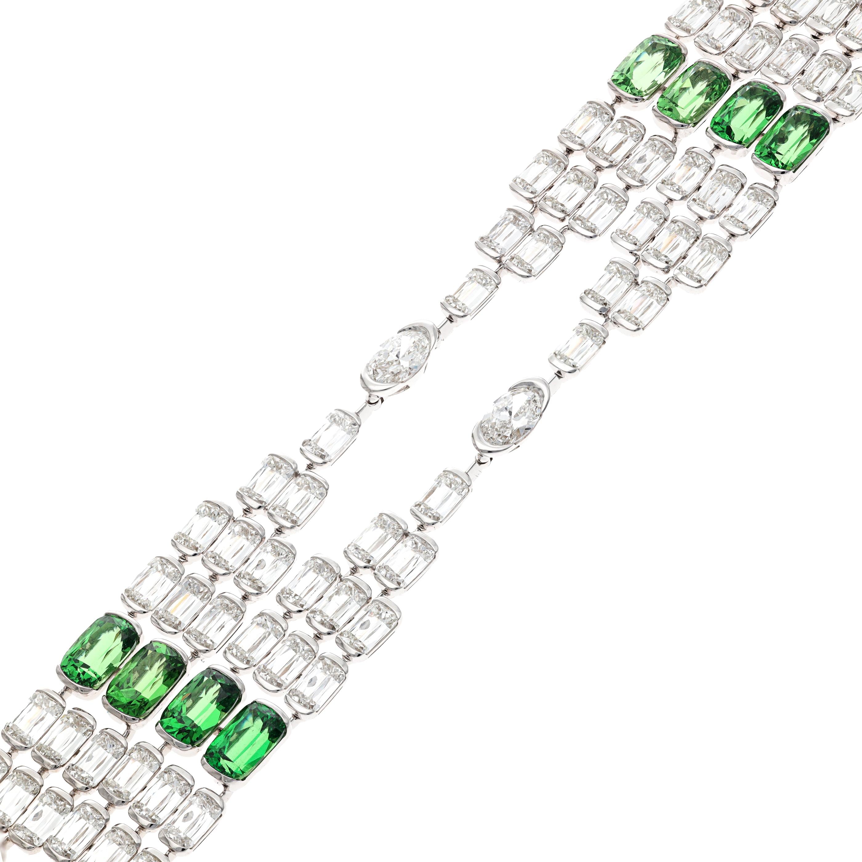 ASHOKA Tsavorite and Diamond "Clara" Necklace