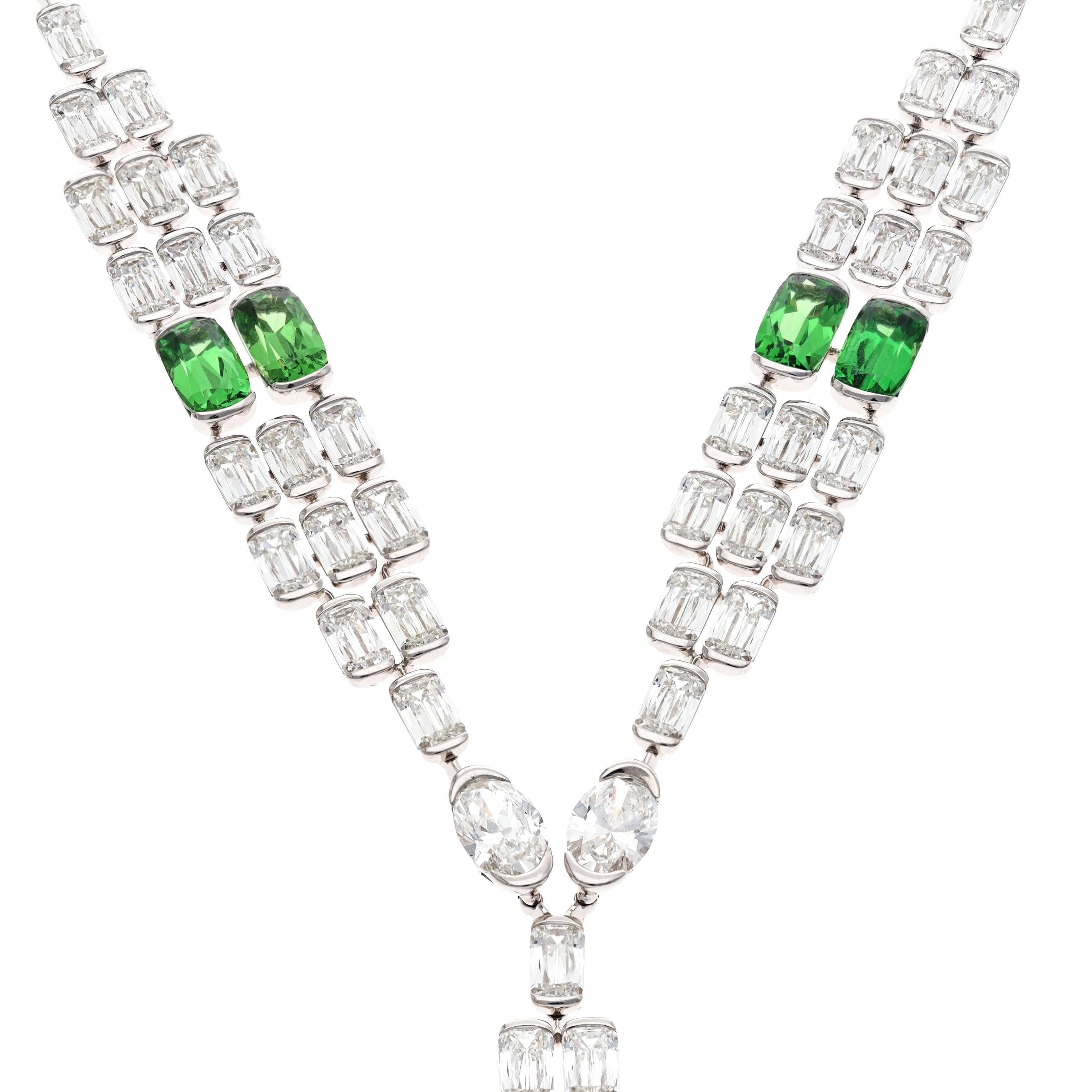 ASHOKA Tsavorite and Diamond "Clara" Necklace