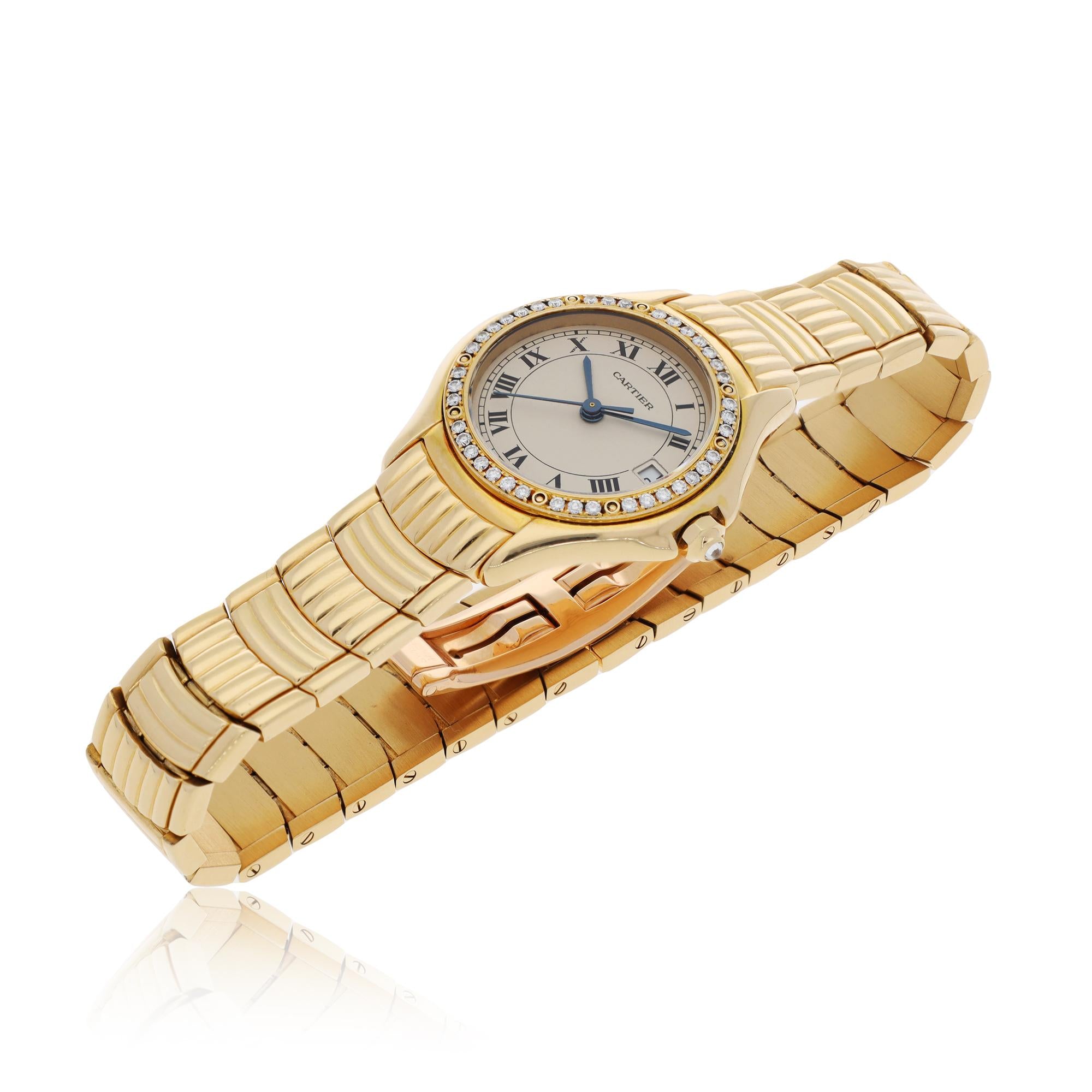 Cartier Diamond Cougar Watch