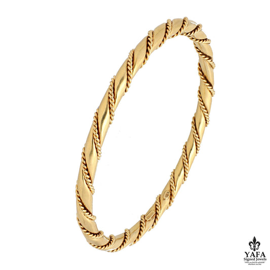 CARTIER Rope Chain Twisted Bangle