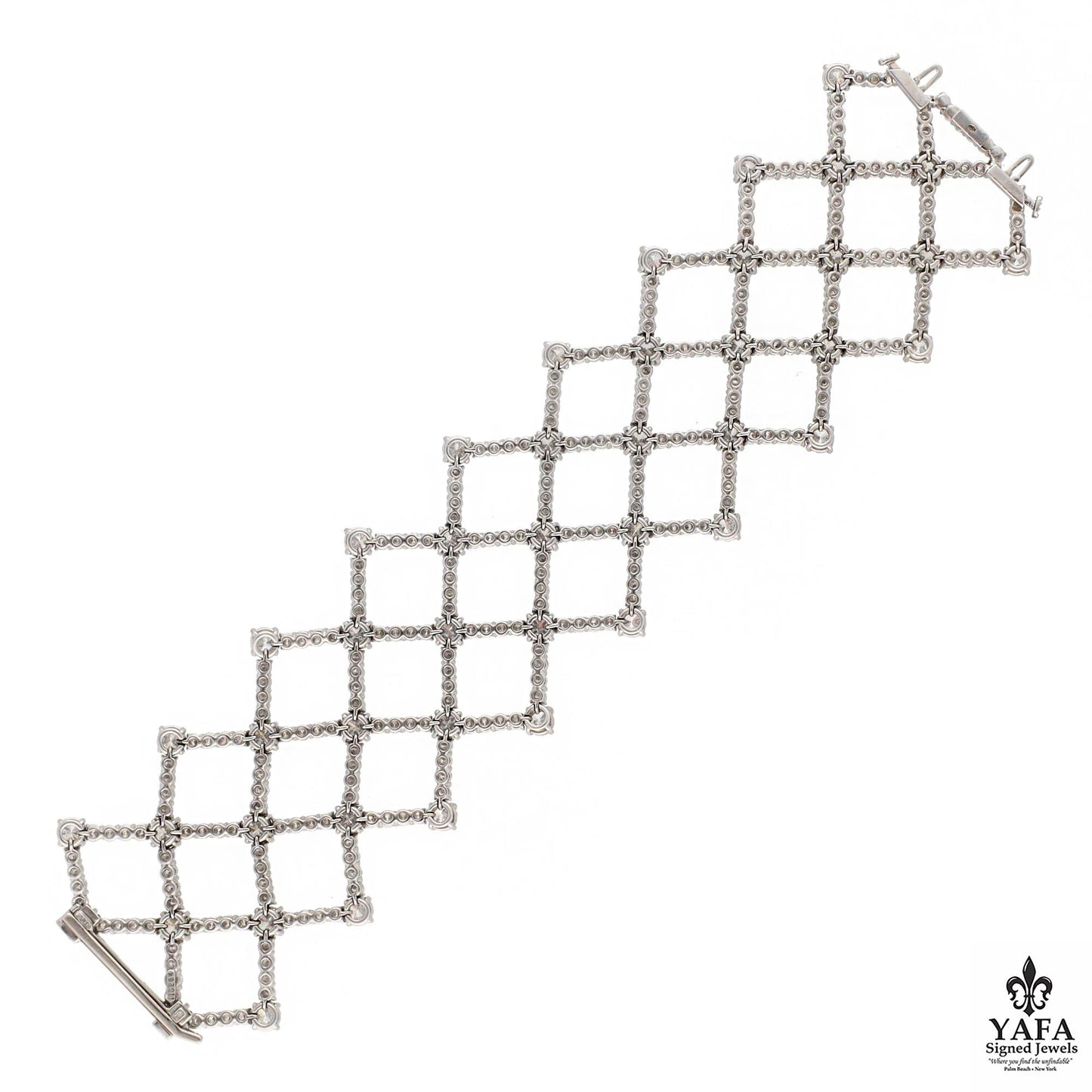 HARRY WINSTON 'Lattice' Diamond Bracelet