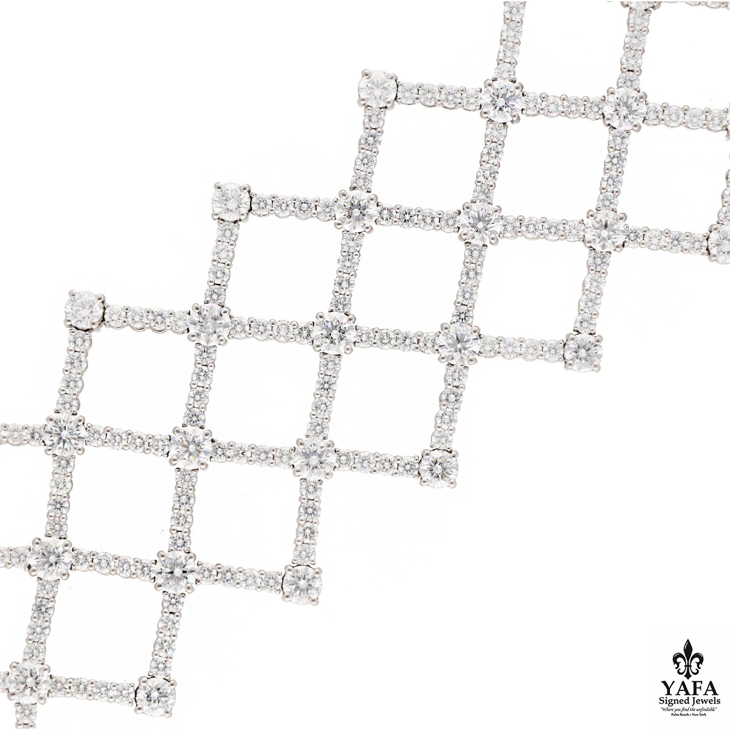 HARRY WINSTON 'Lattice' Diamond Bracelet