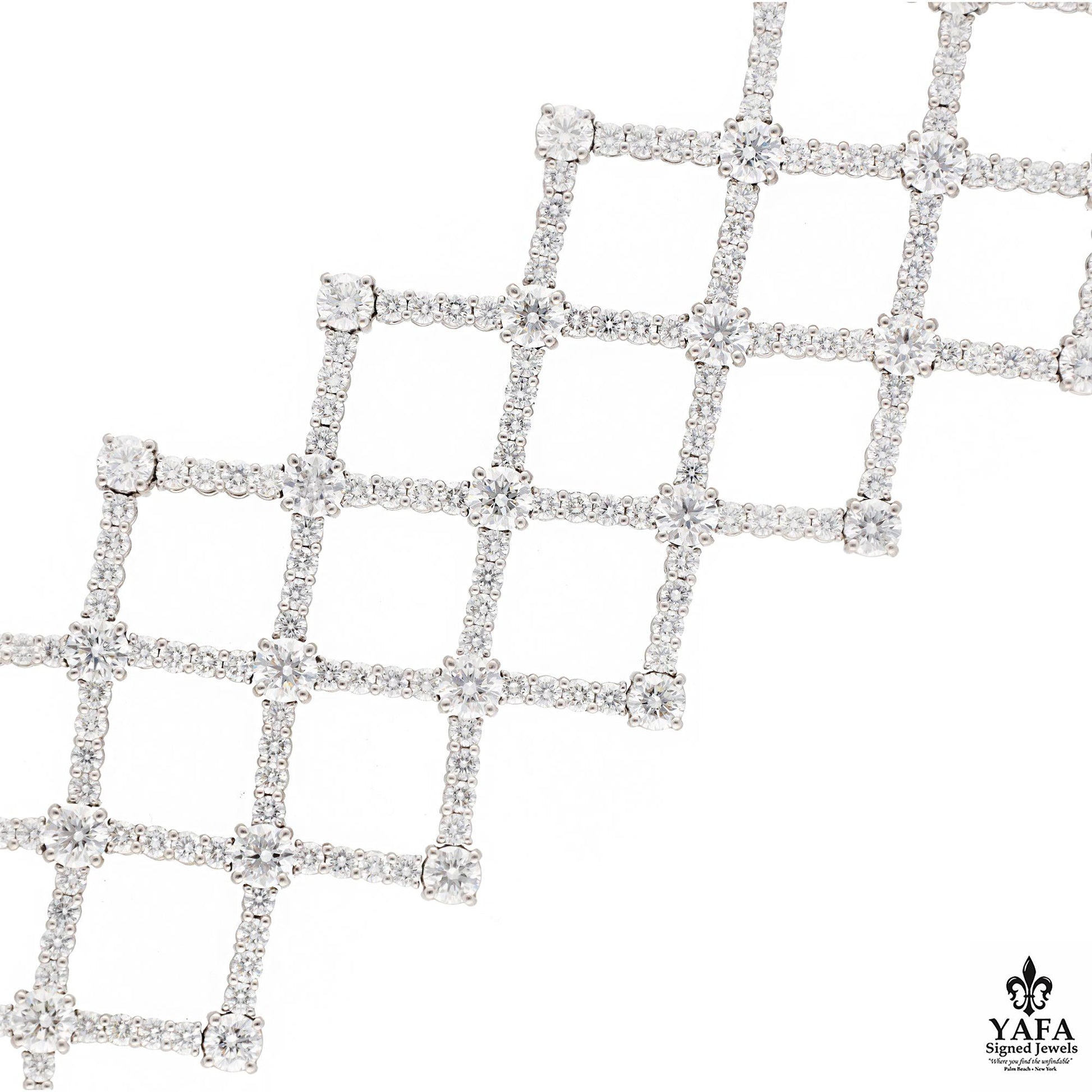 HARRY WINSTON 'Lattice' Diamond Bracelet