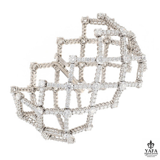 HARRY WINSTON 'Lattice' Diamond Bracelet