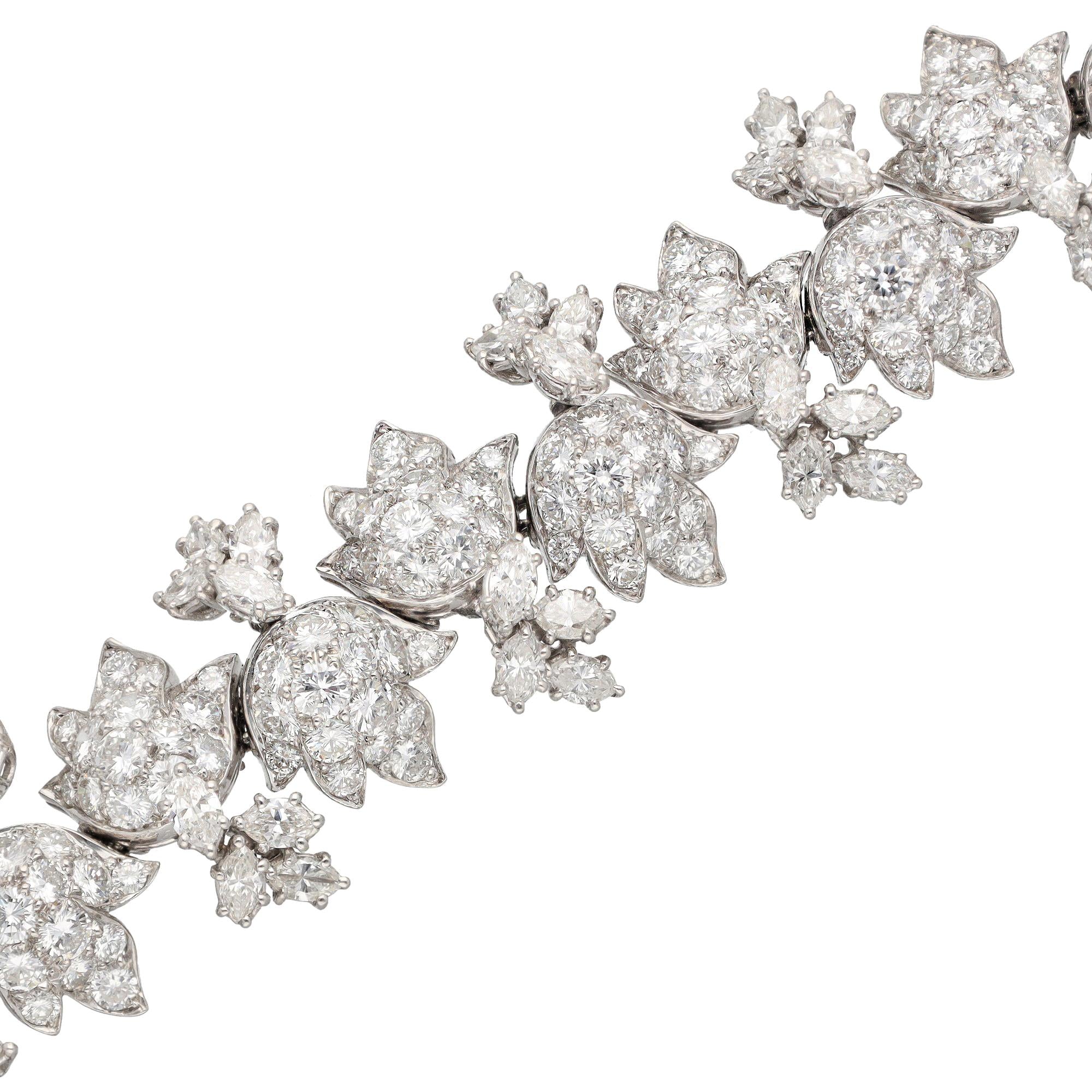 HARRY WINSTON PLATINUM DIAMOND BRACELET, CIRCA 1965
