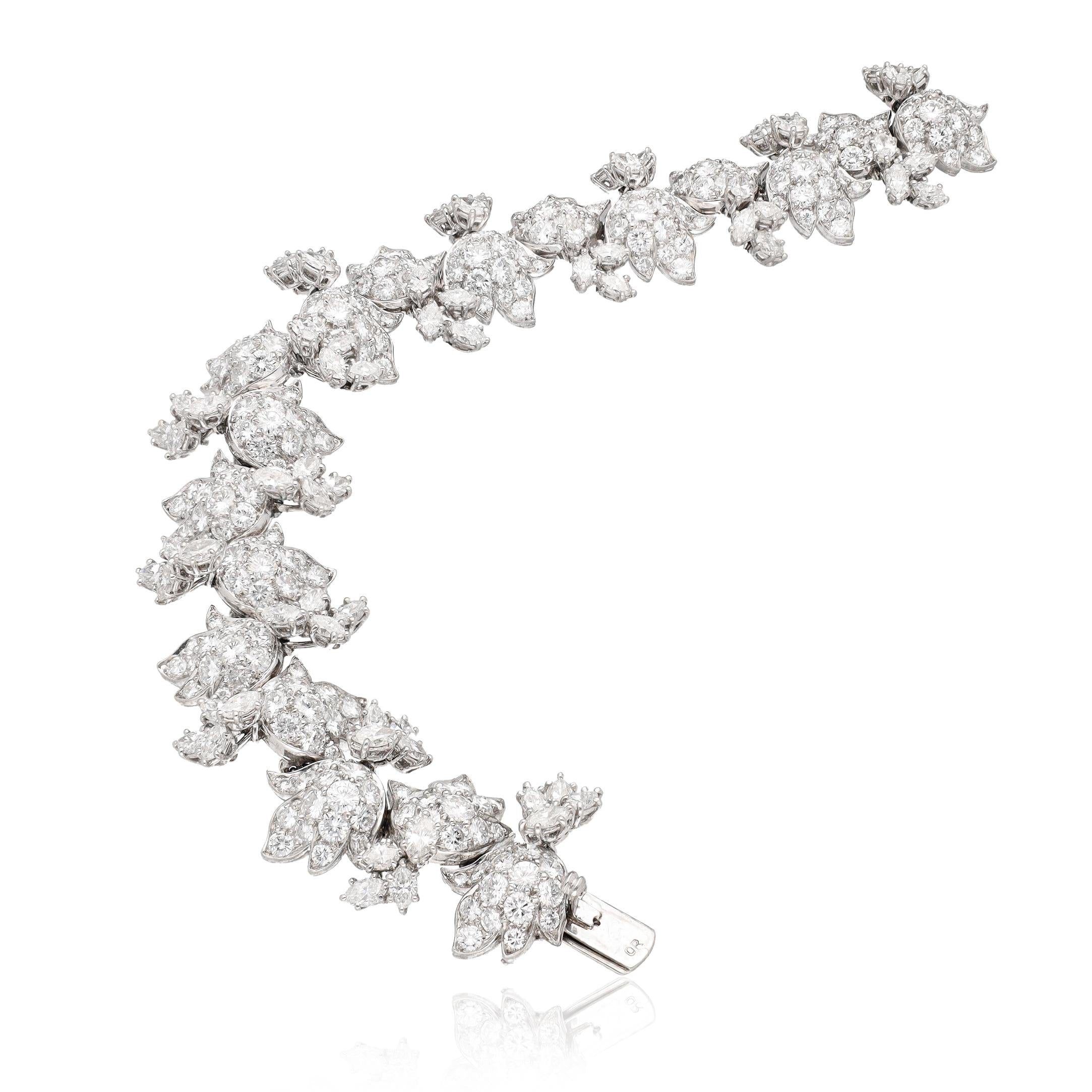 HARRY WINSTON PLATINUM DIAMOND BRACELET, CIRCA 1965