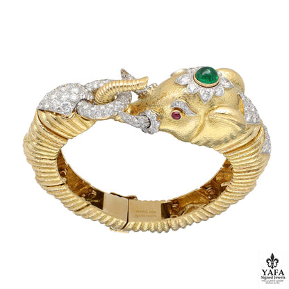 DAVID WEBB Elephant Bracelet