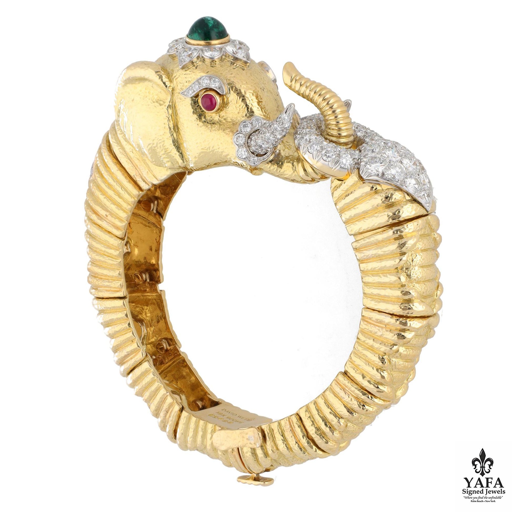 DAVID WEBB Elephant Bracelet