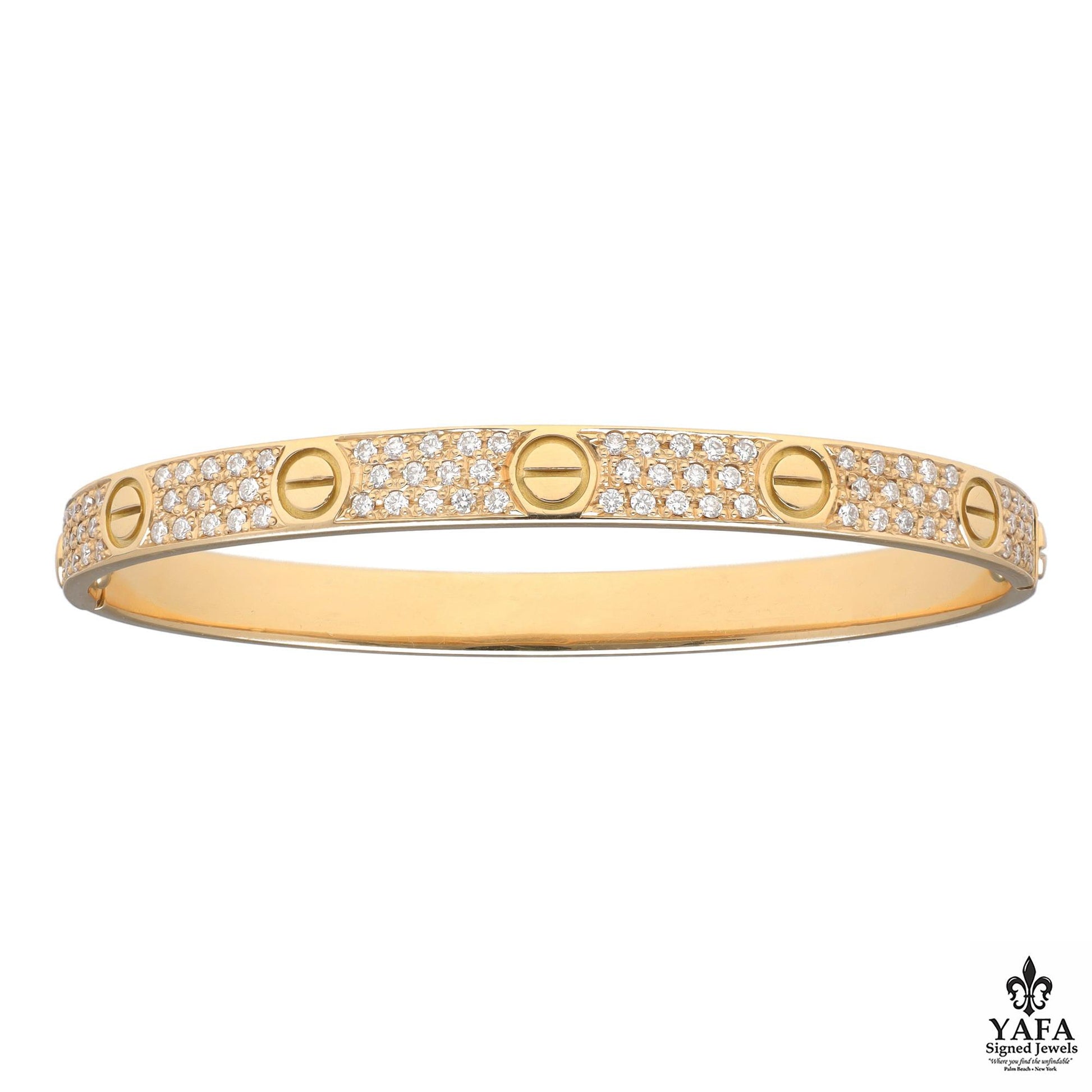 CARTIER Love Bracelet Diamond Pave