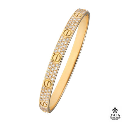 CARTIER Love Bracelet Diamond Pave