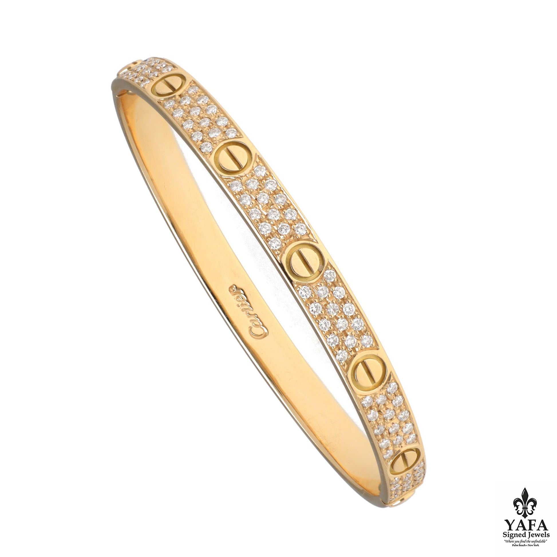 CARTIER Love Bracelet Diamond Pave