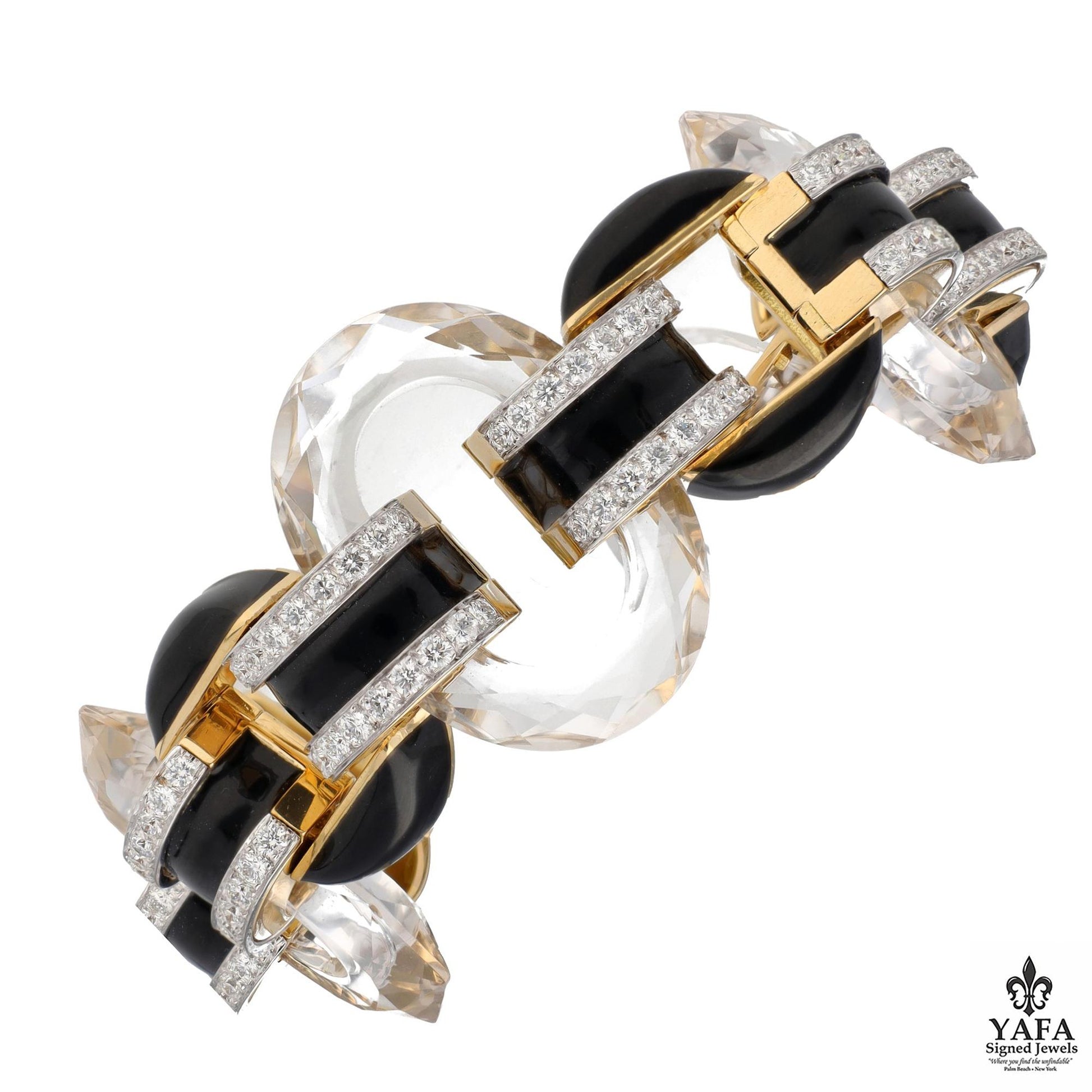 DAVID WEBB - Tuxedo Bracelet