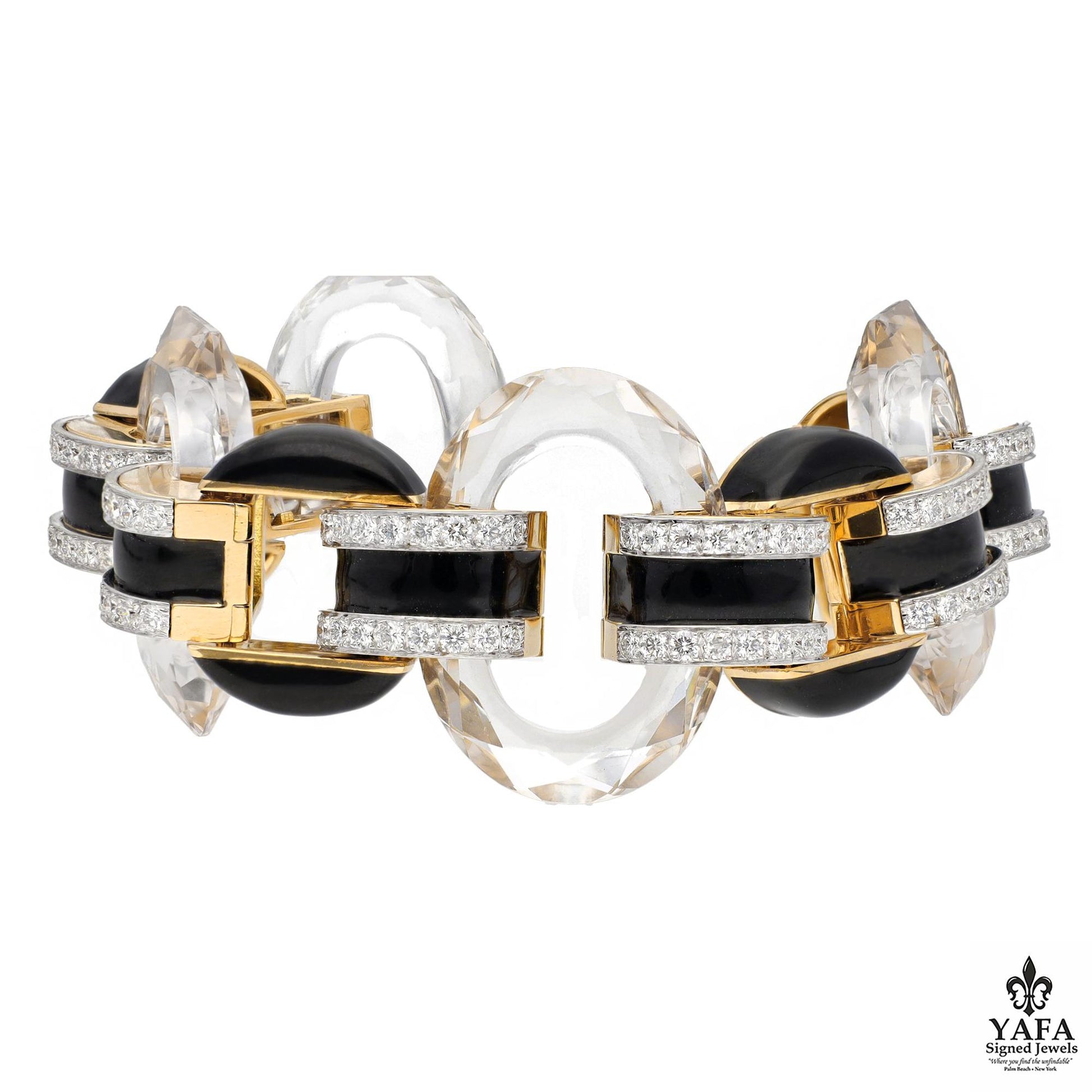 DAVID WEBB - Tuxedo Bracelet