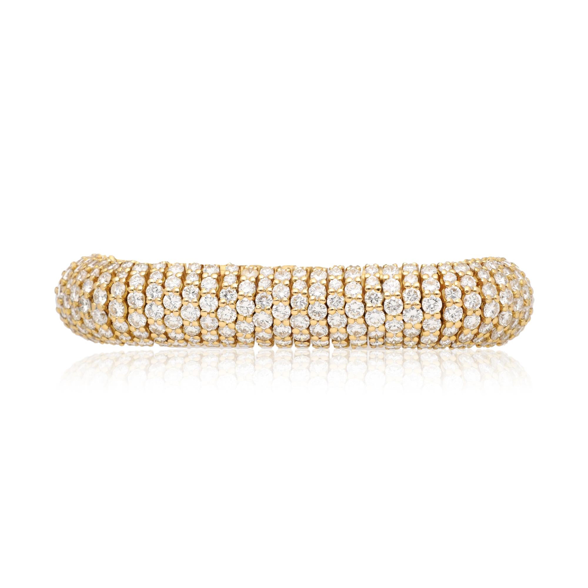 BOUCHERON Paris 18K Yellow Gold and Diamond Bracelet