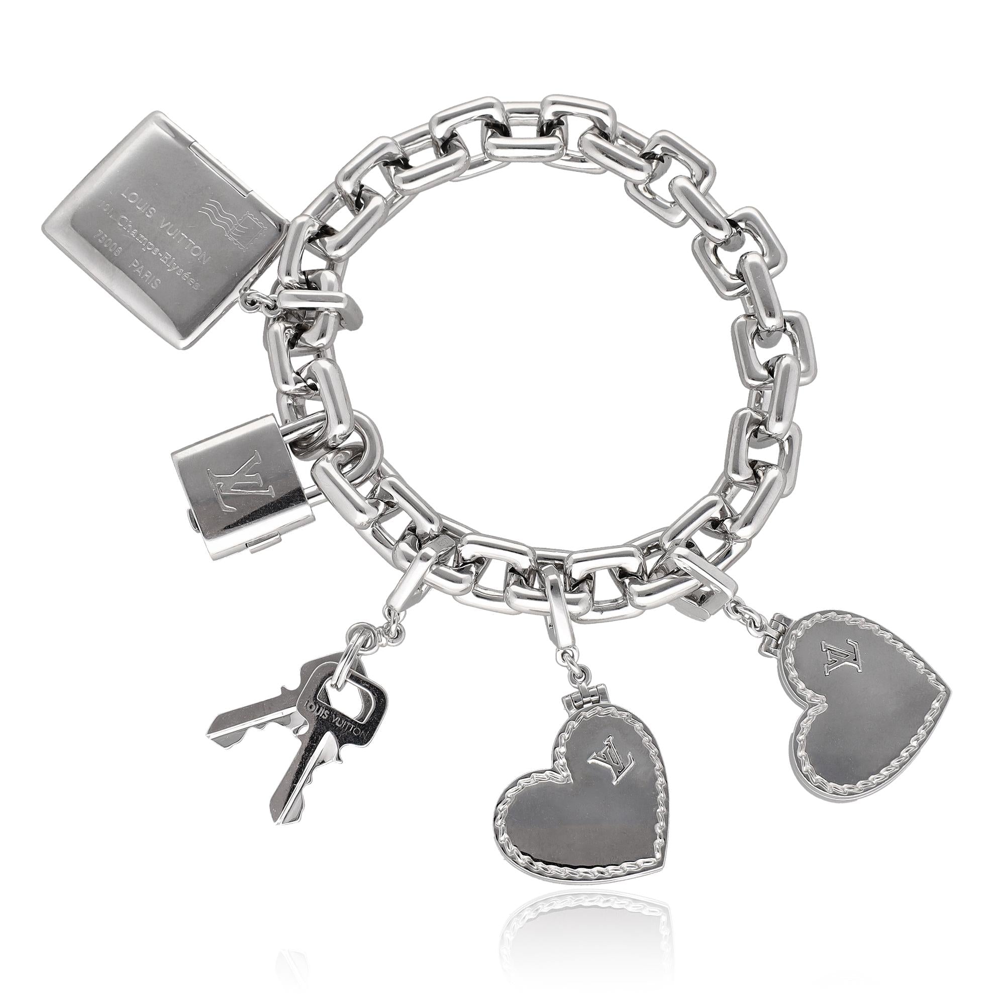 LOUIS VUITTON 4-Charm Link Bracelet
