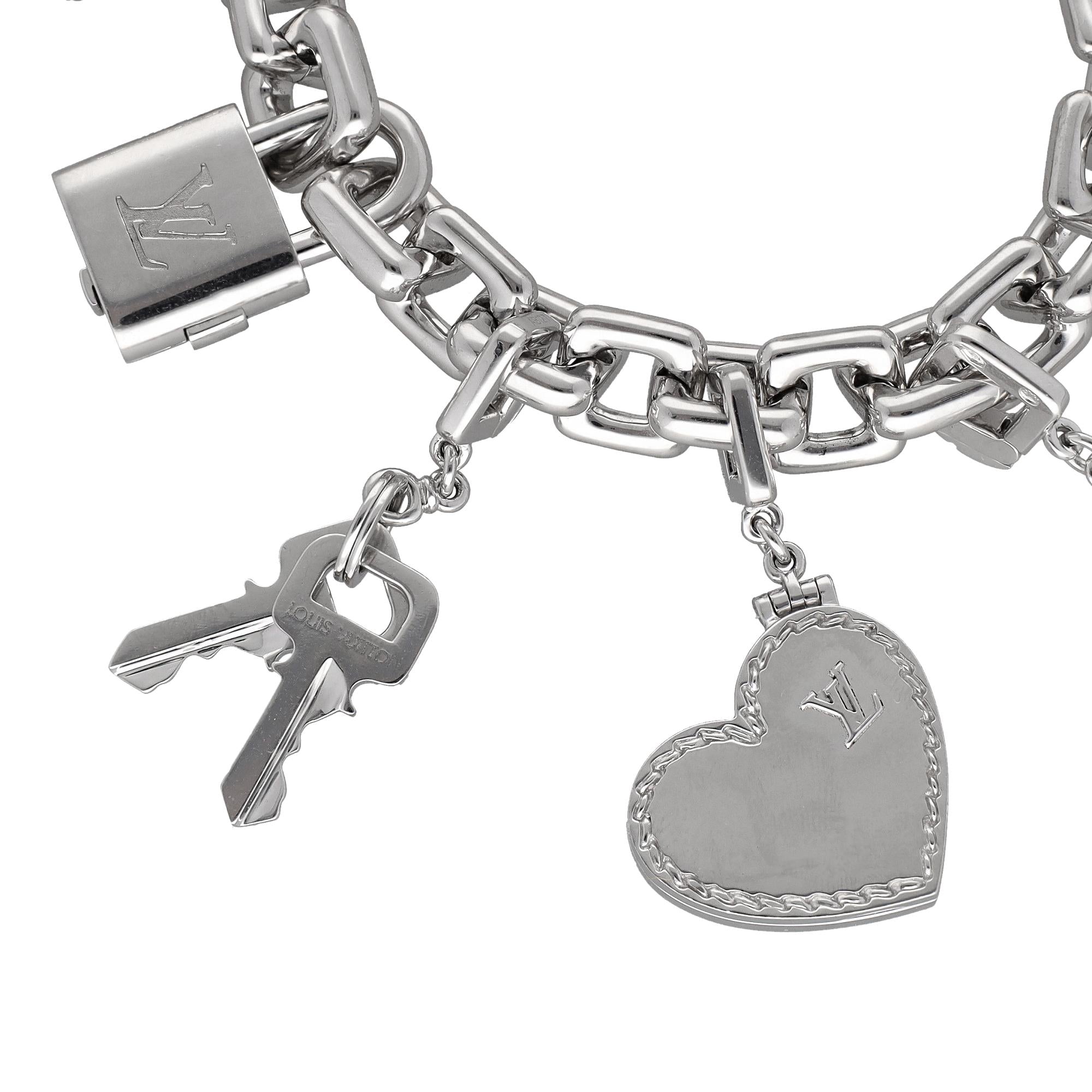 LOUIS VUITTON 4-Charm Link Bracelet