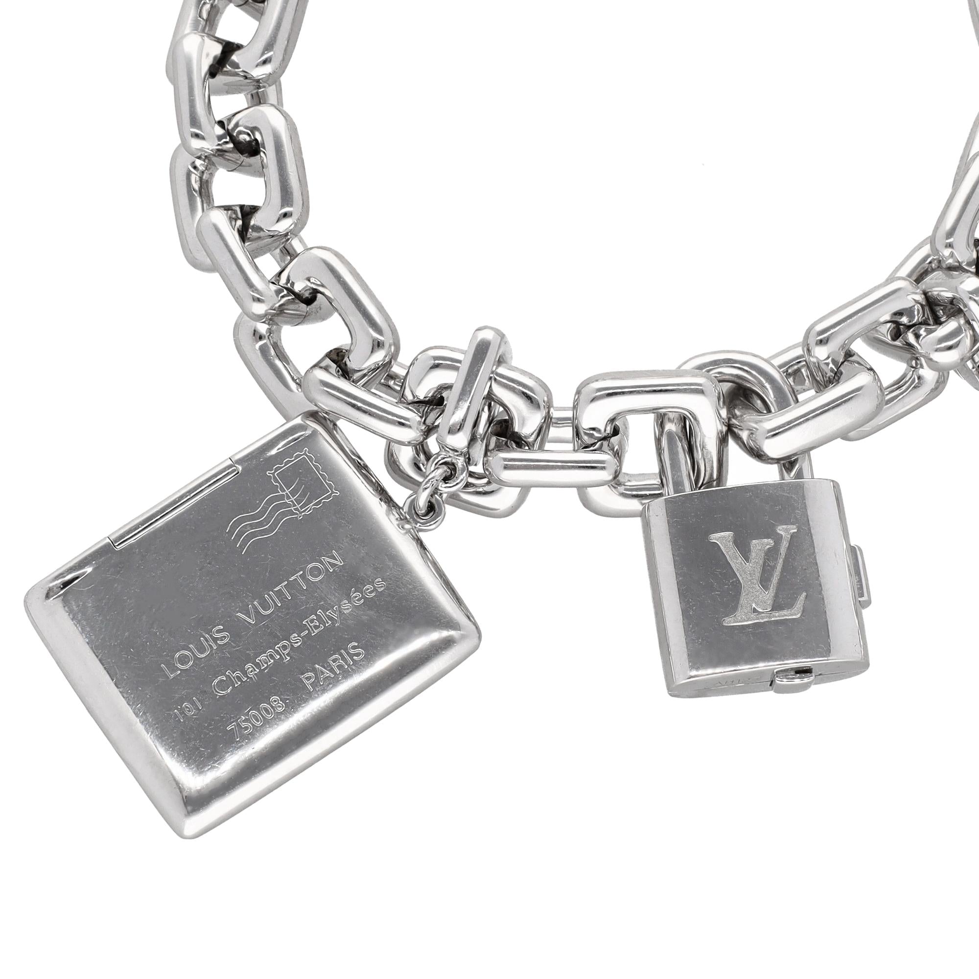 LOUIS VUITTON 4-Charm Link Bracelet