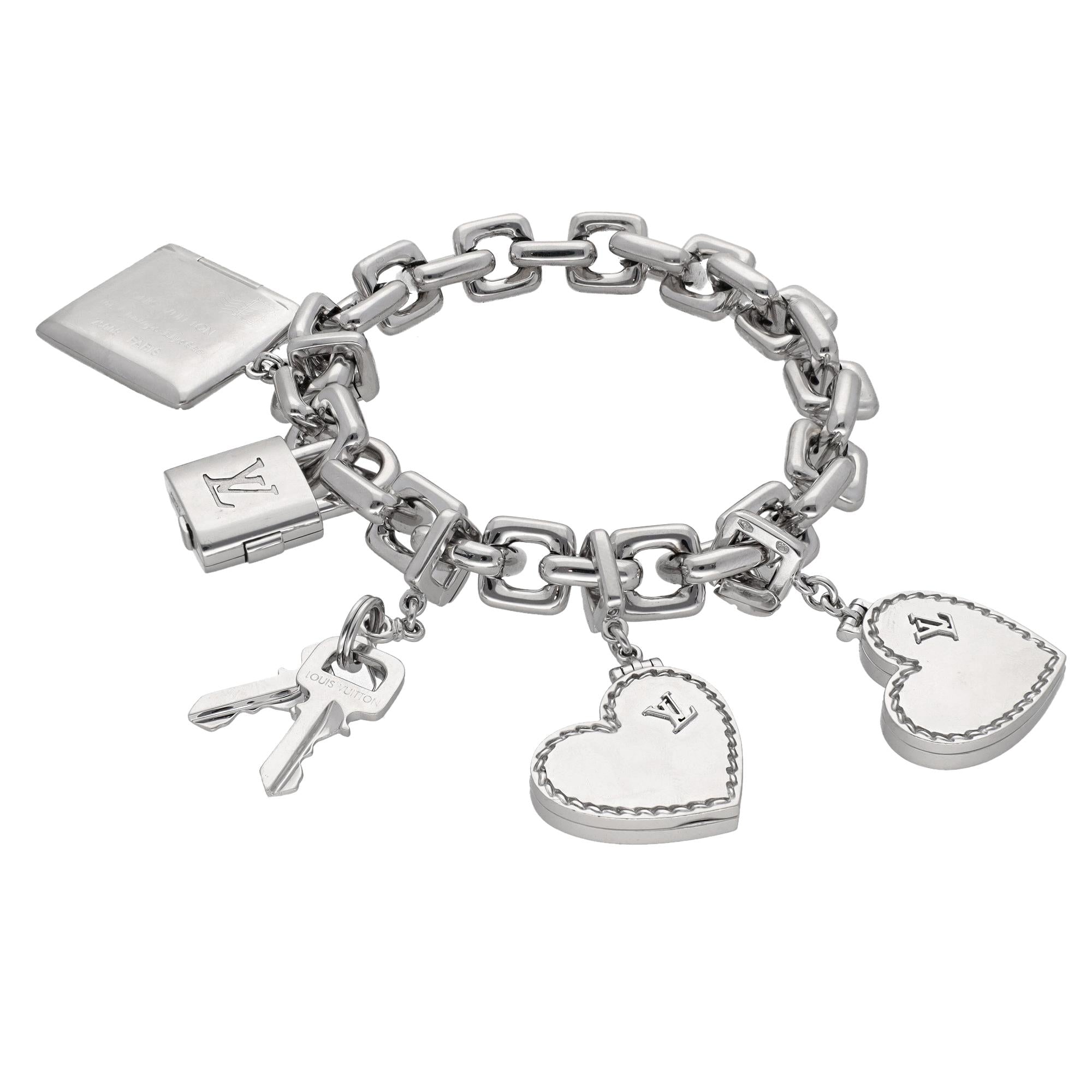 LOUIS VUITTON 4-Charm Link Bracelet