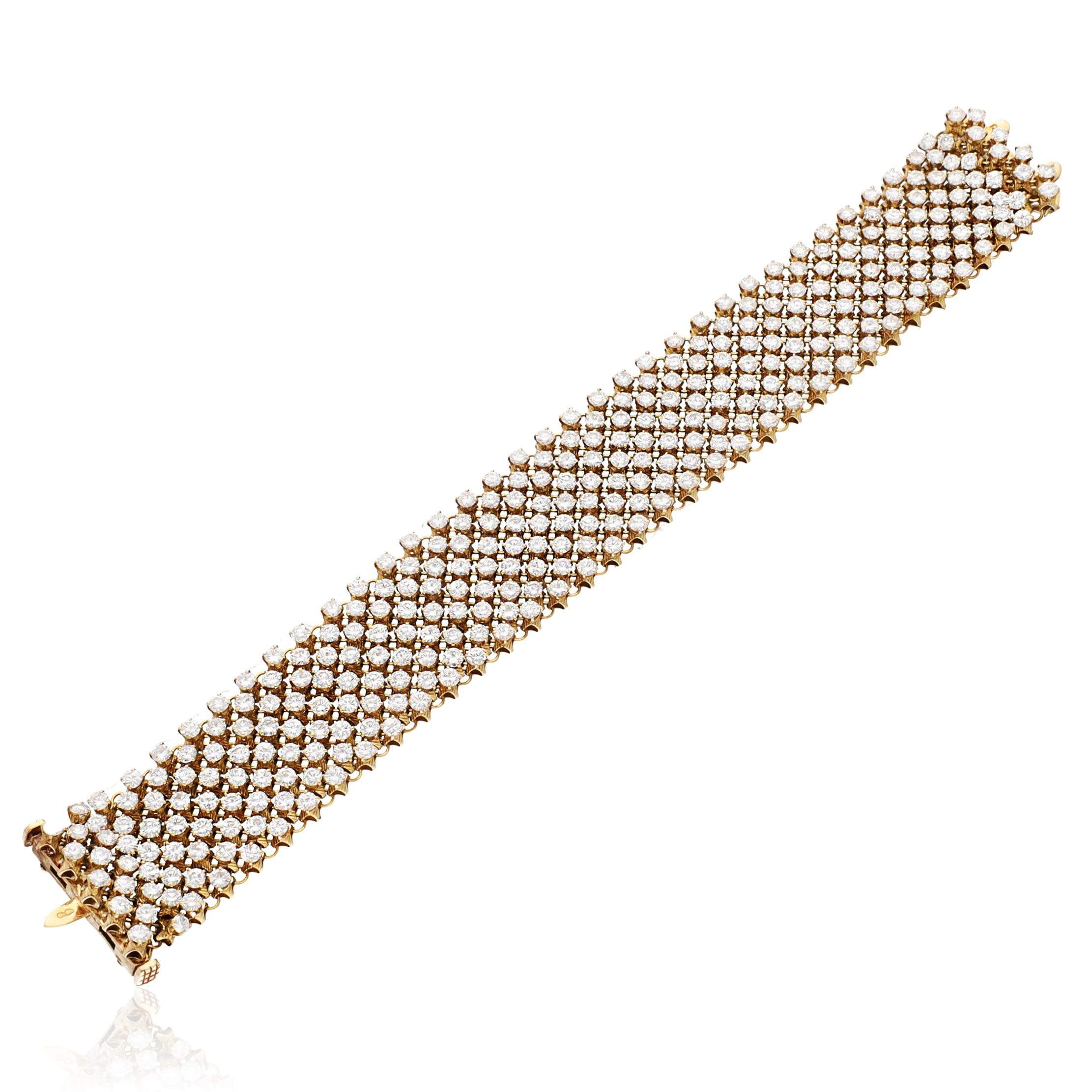 CARTIER 18K Yellow Gold Diamond Bracelet