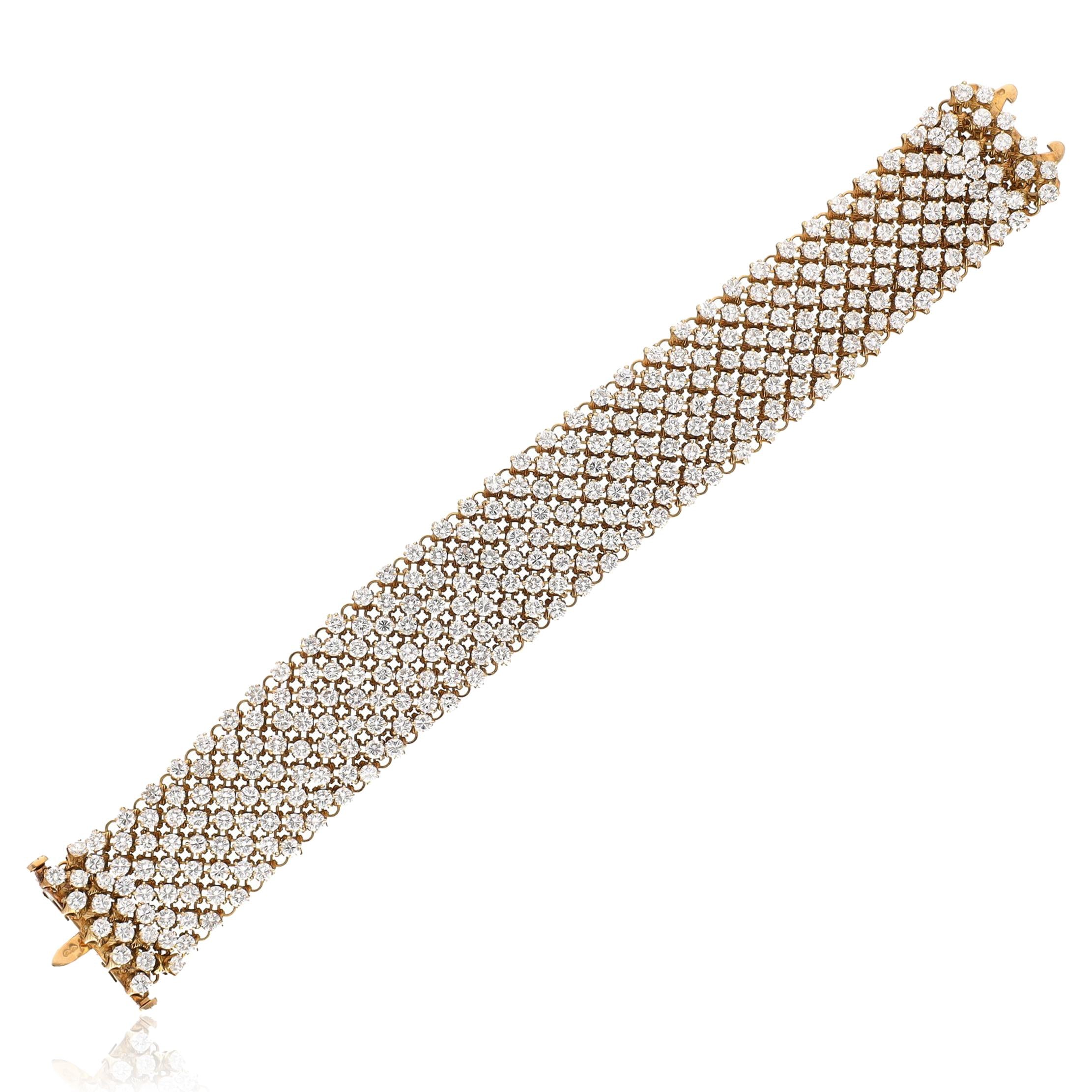 CARTIER 18K Yellow Gold Diamond Bracelet