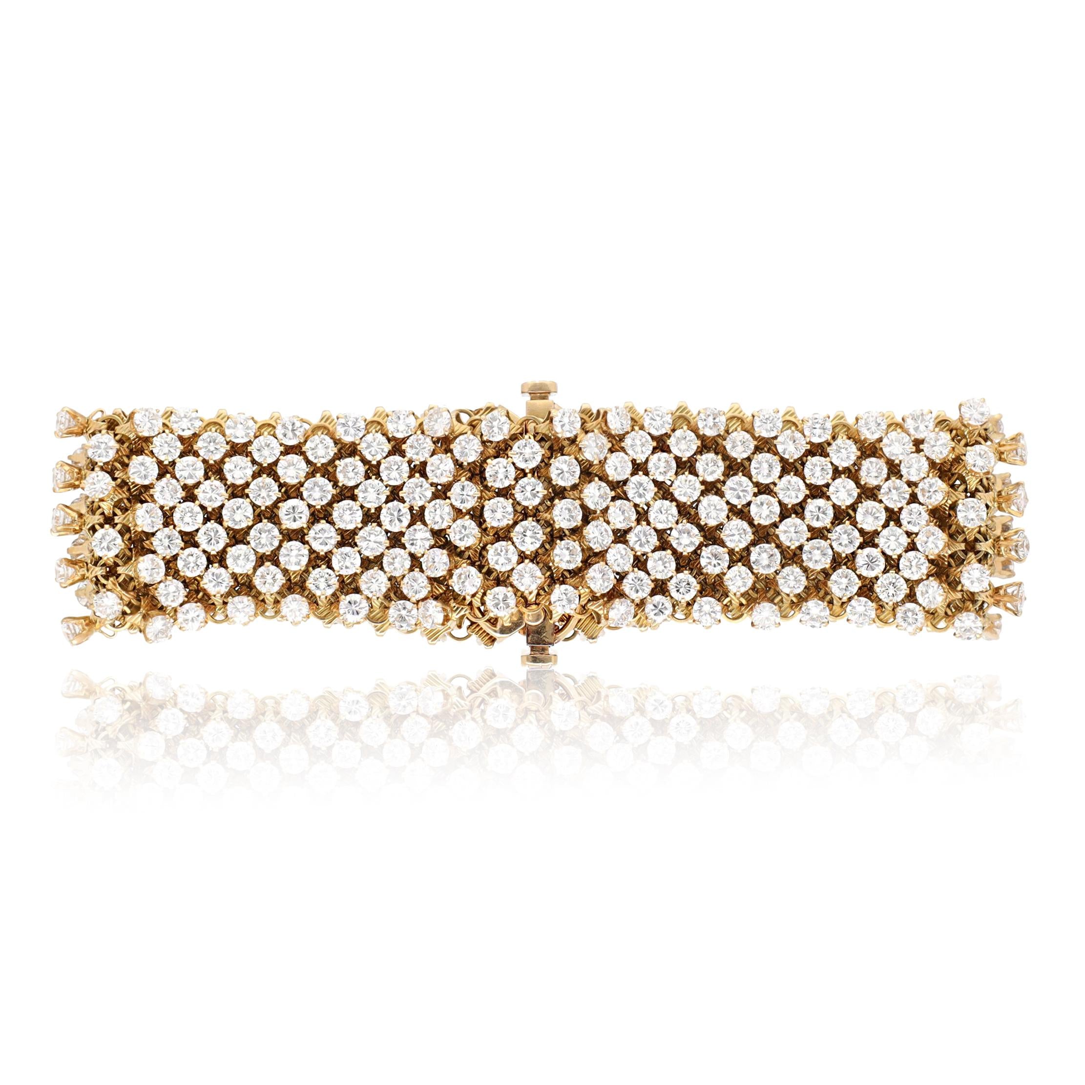 CARTIER 18K Yellow Gold Diamond Bracelet