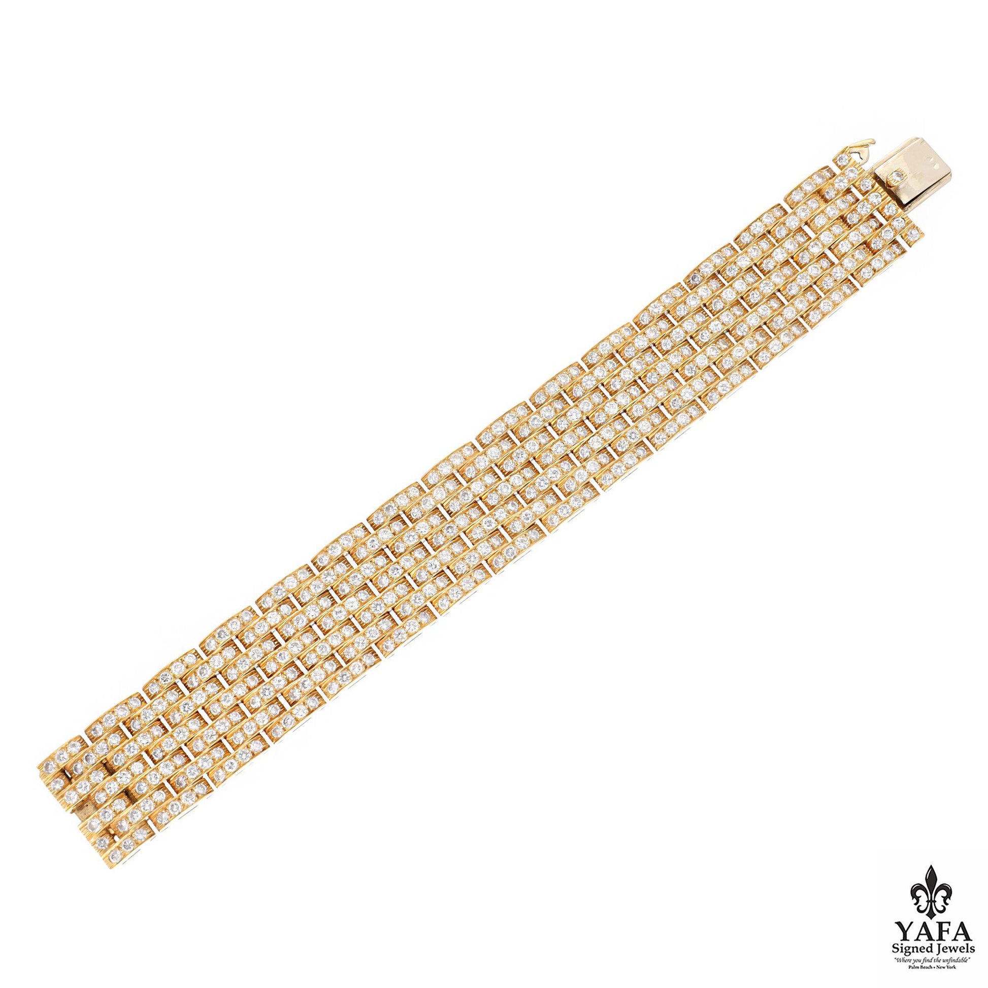 CARTIER Maillon Panthére 7-Row Diamond Bracelet