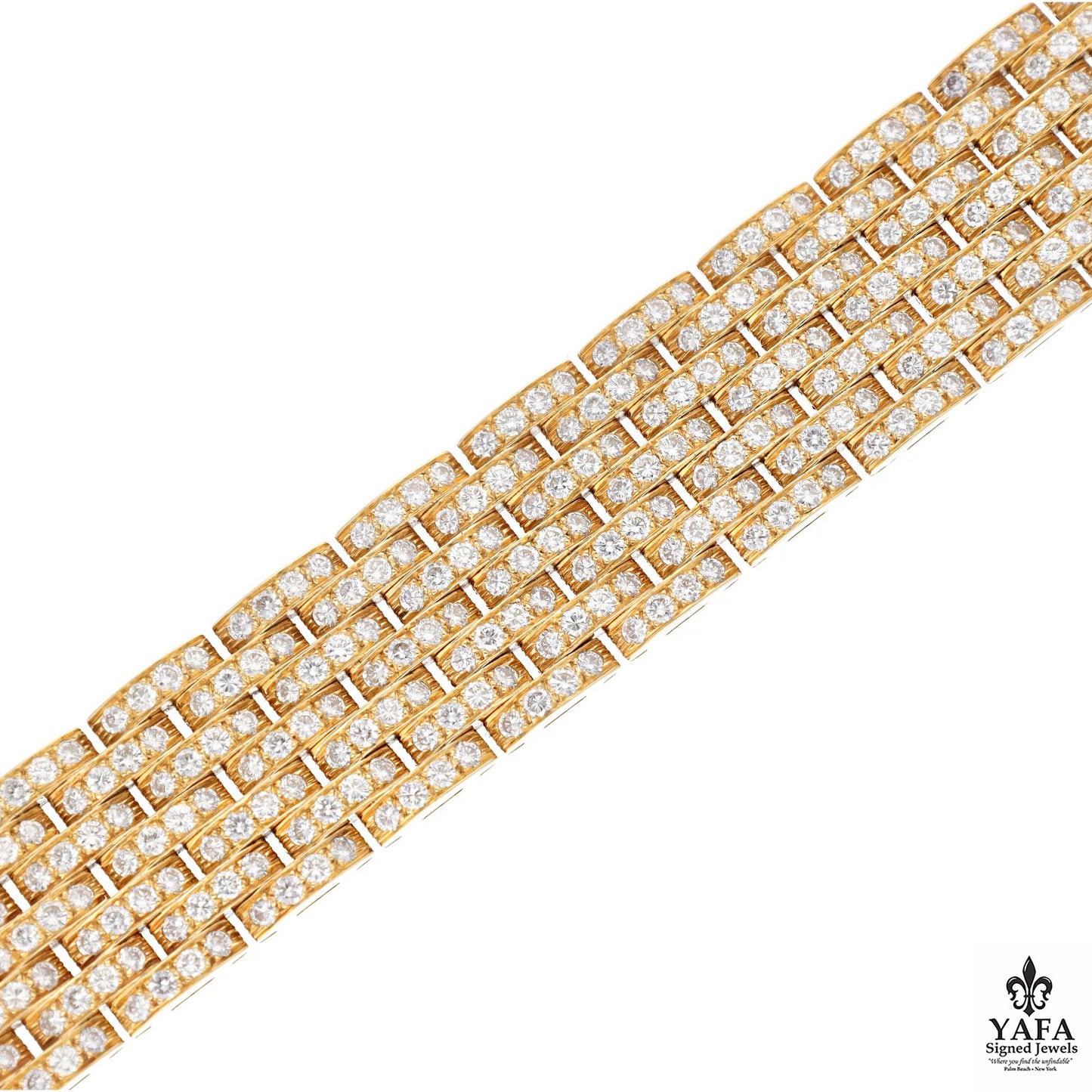 CARTIER Maillon Panthére 7-Row Diamond Bracelet