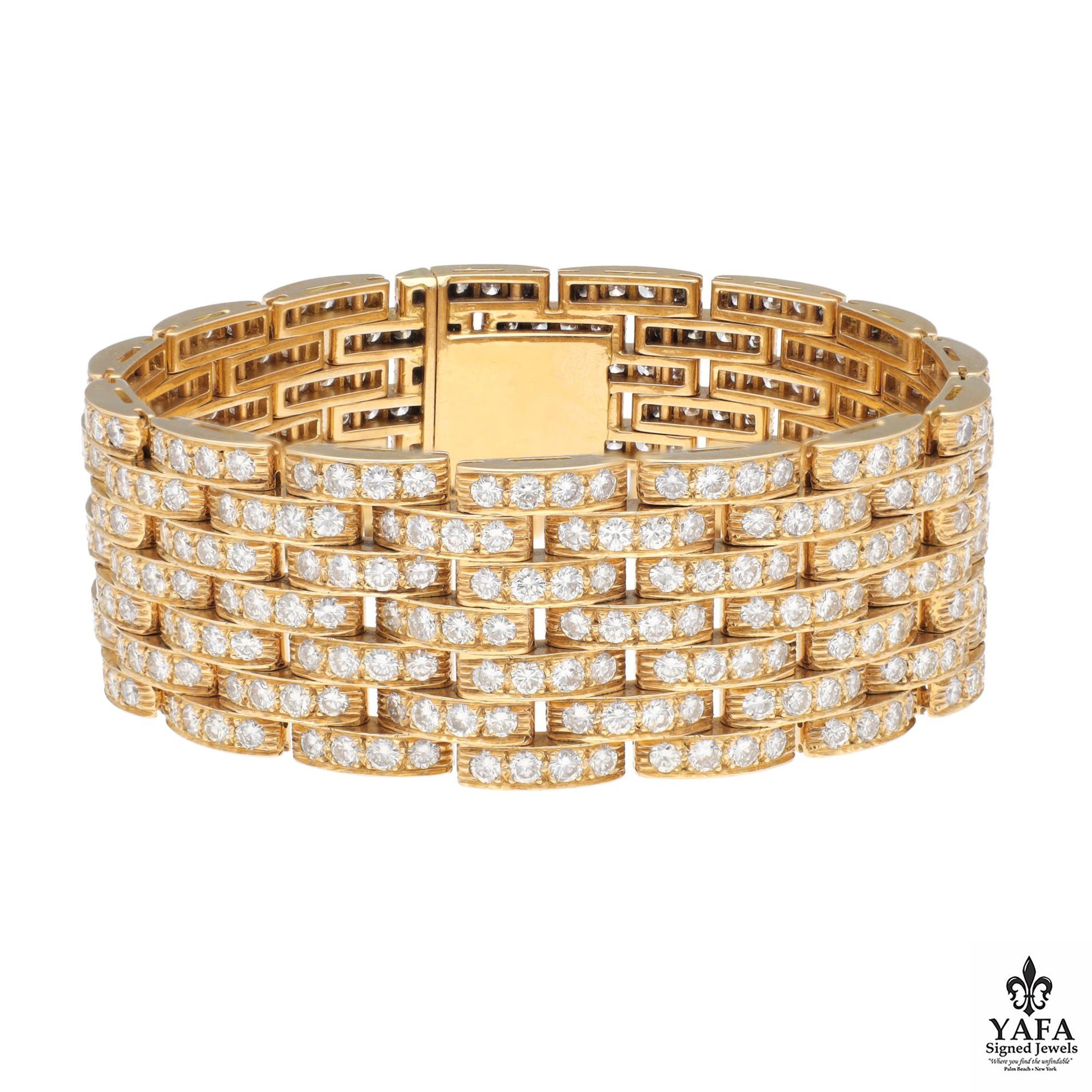 CARTIER Maillon Panthére 7-Row Diamond Bracelet