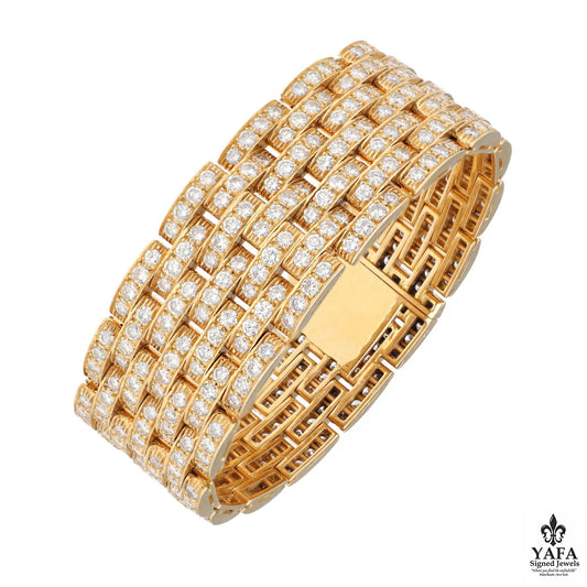 CARTIER Maillon Panthére 7-Row Diamond Bracelet