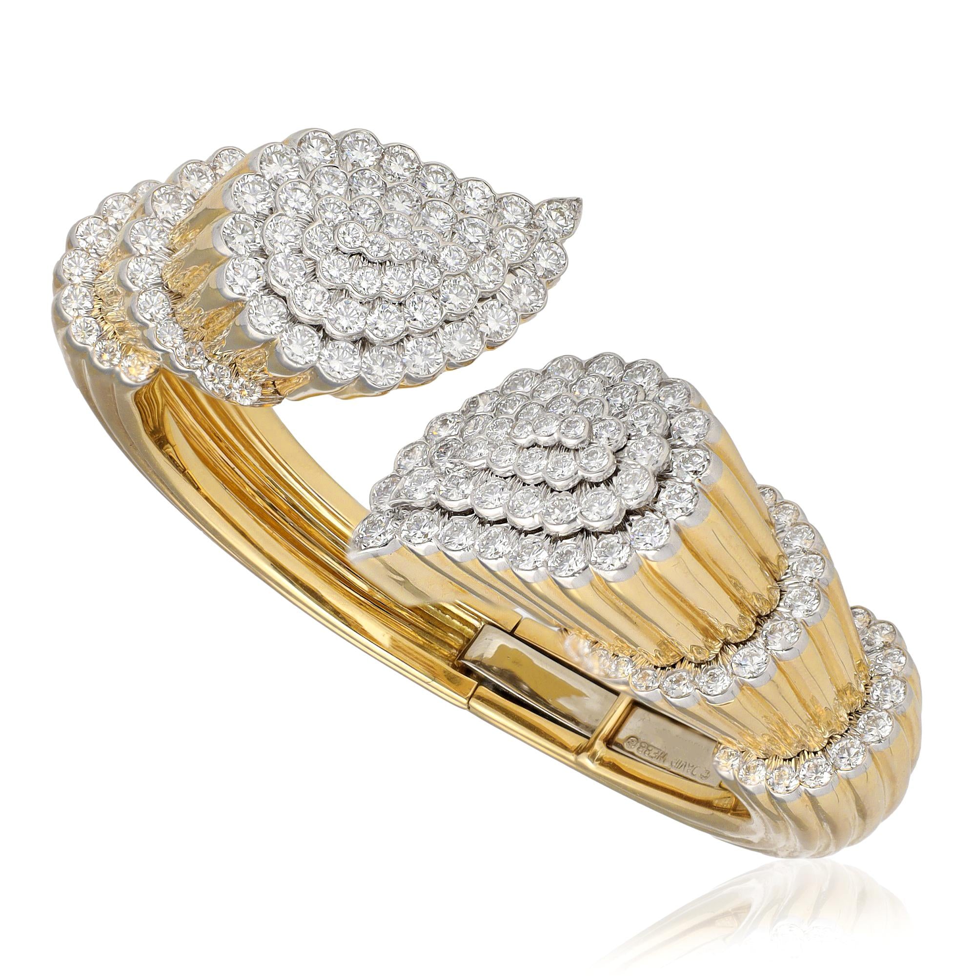 DAVID WEBB - Sunburst Paisley Bracelet