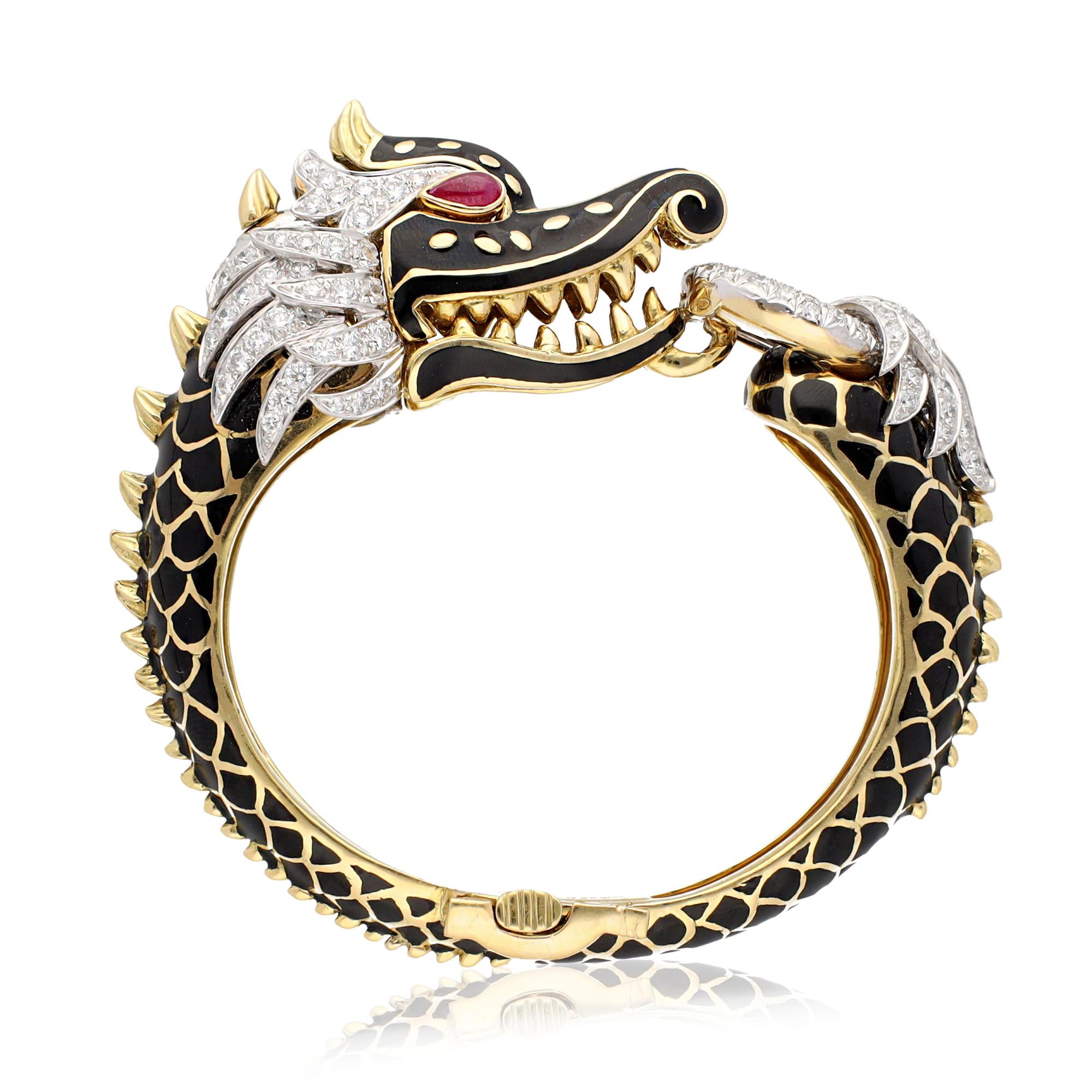 DAVID WEBB 'Dragon' Bracelet