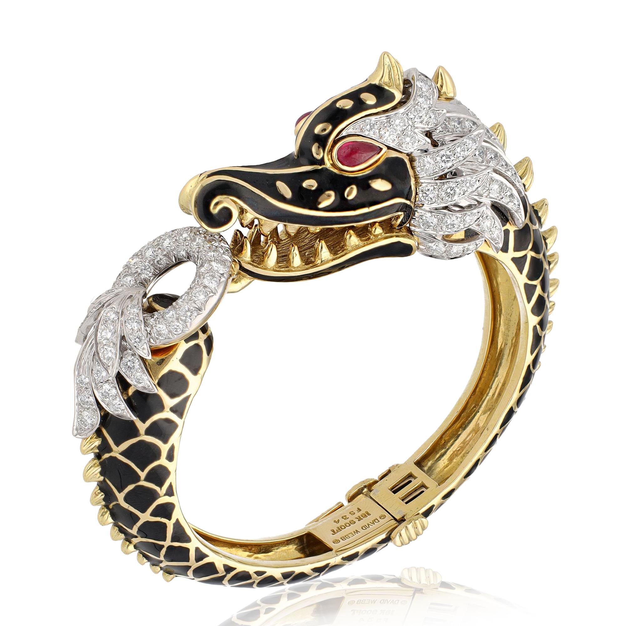 DAVID WEBB 'Dragon' Bracelet