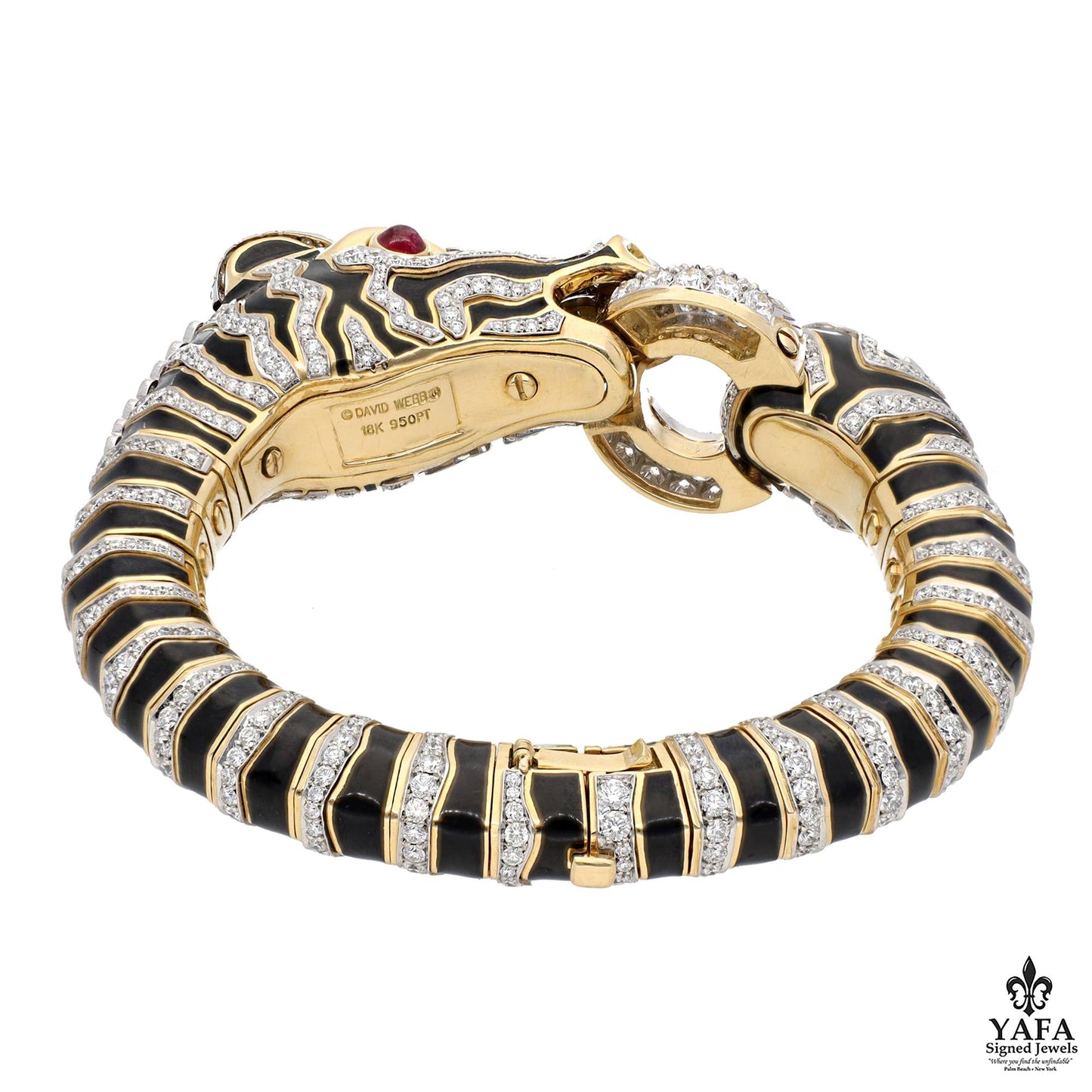 DAVID WEBB Diamond Zebra Bracelet