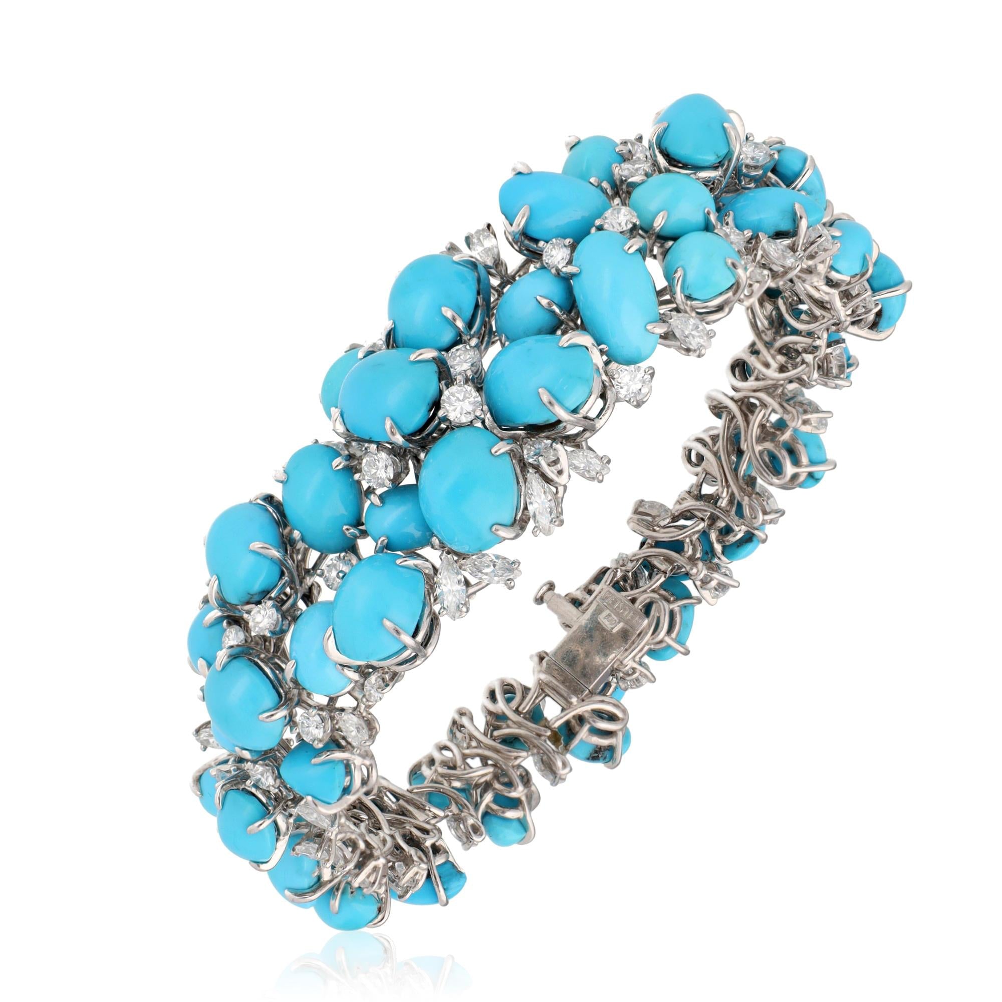 MEISTER Turquoise Bracelet and Ear Clips
