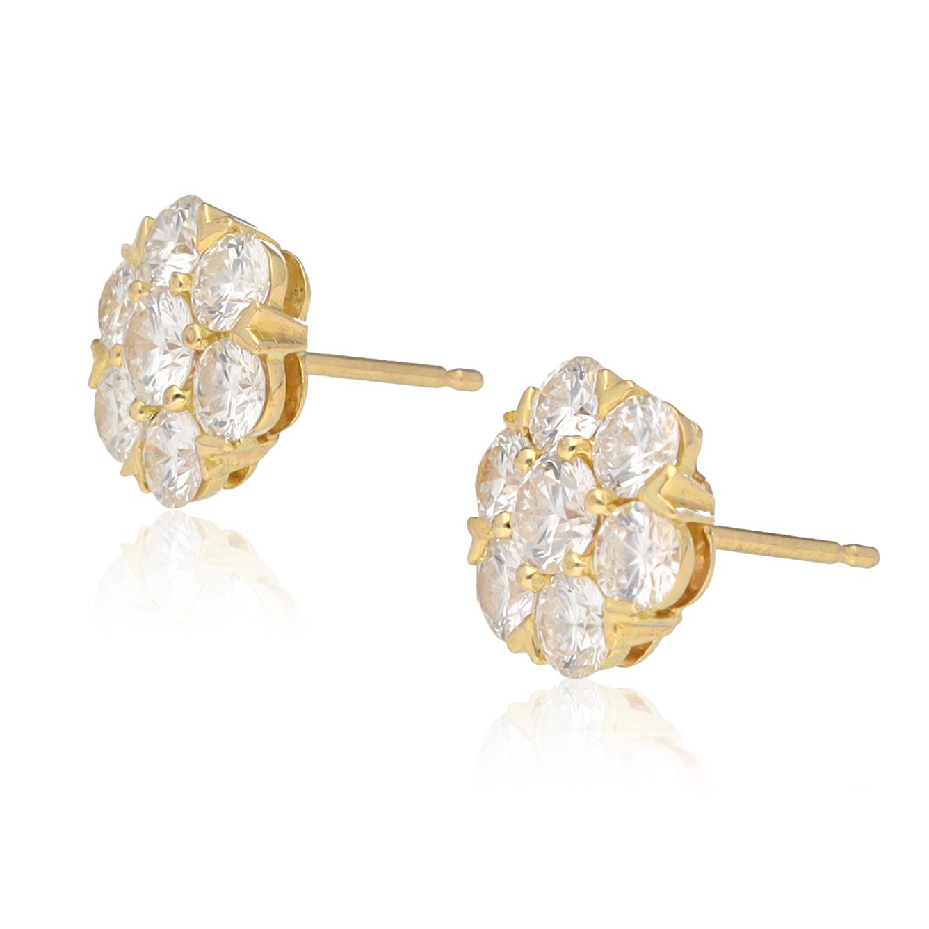 VAN CLEEF & ARPELS Diamond Fleurette Earrings