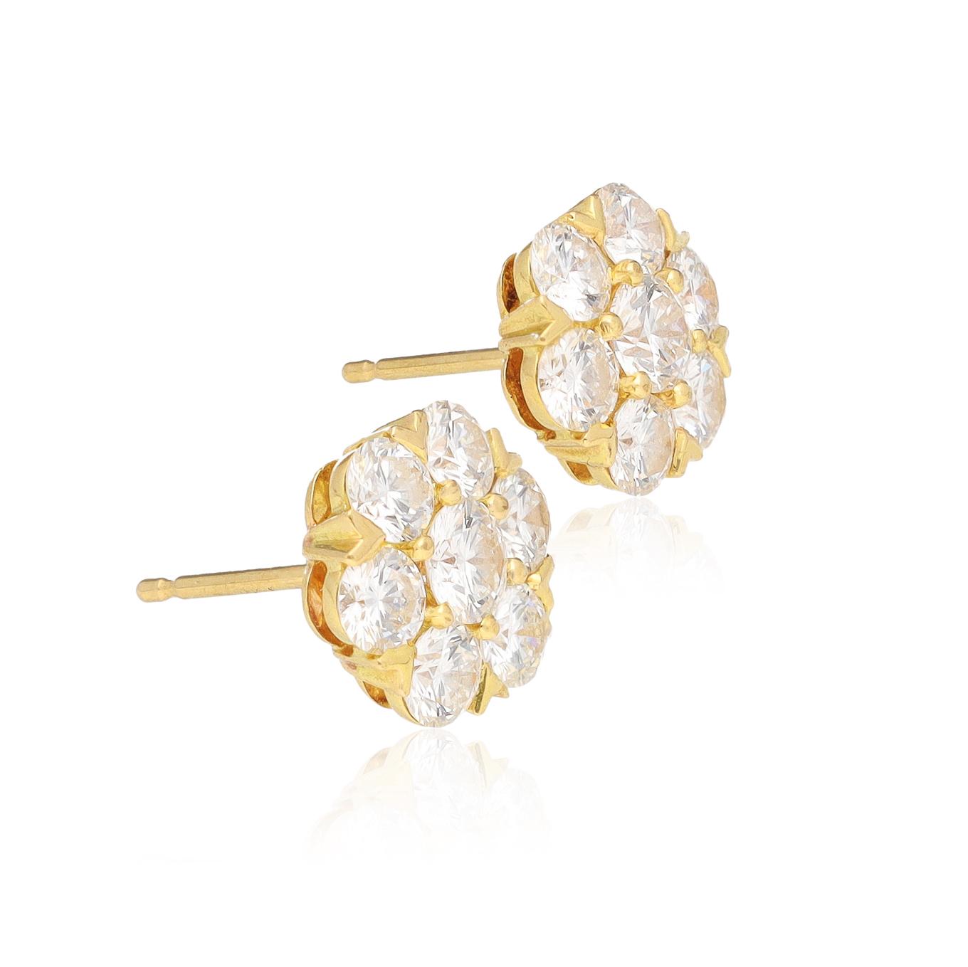 VAN CLEEF & ARPELS Diamond Fleurette Earrings