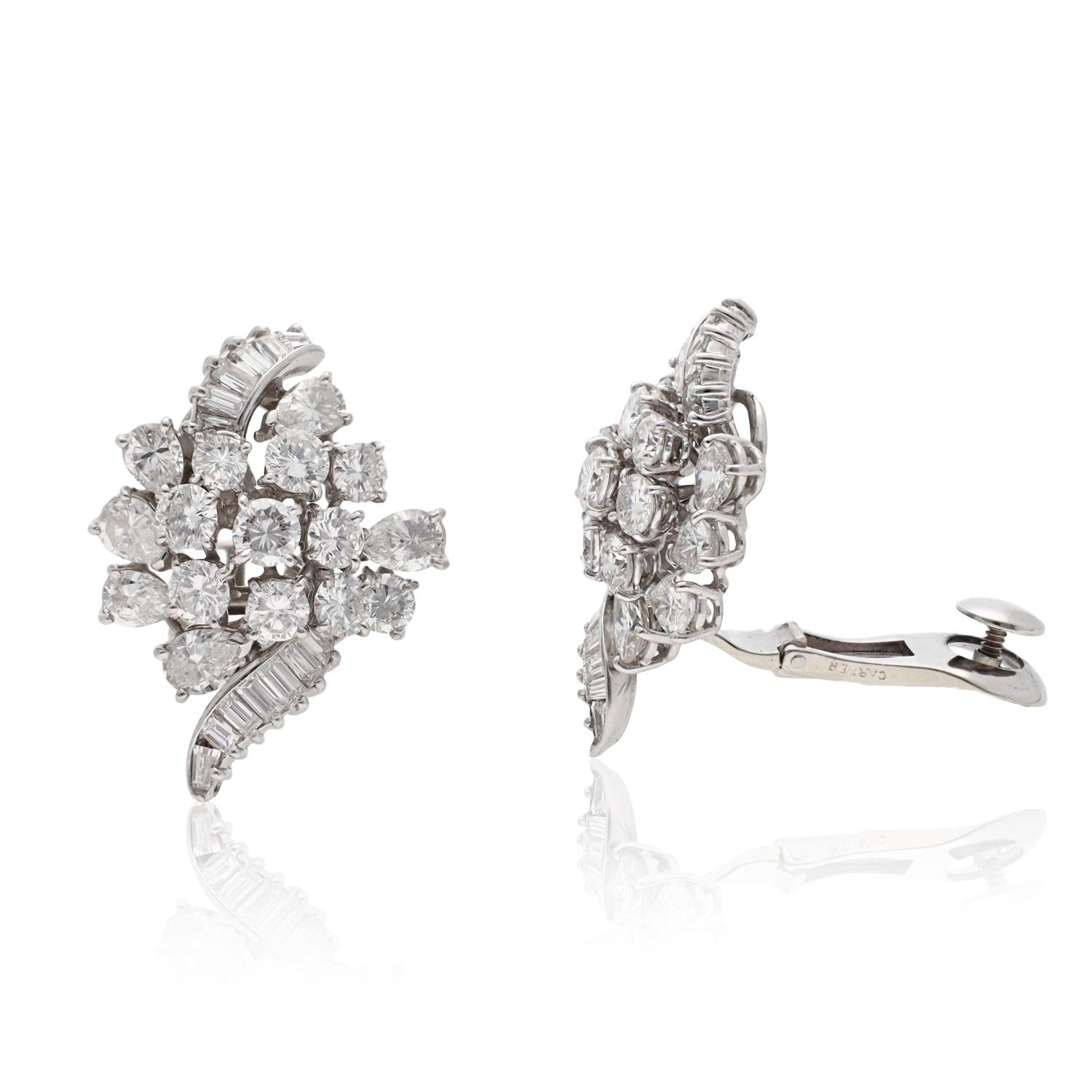 CARTIER Cascading Cluster Earrings